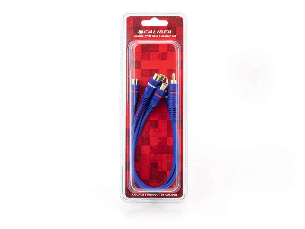 Caliber CL195-FFM Audiokabel – 2 × RCA female → 1 × RCA male – 2 stuks
