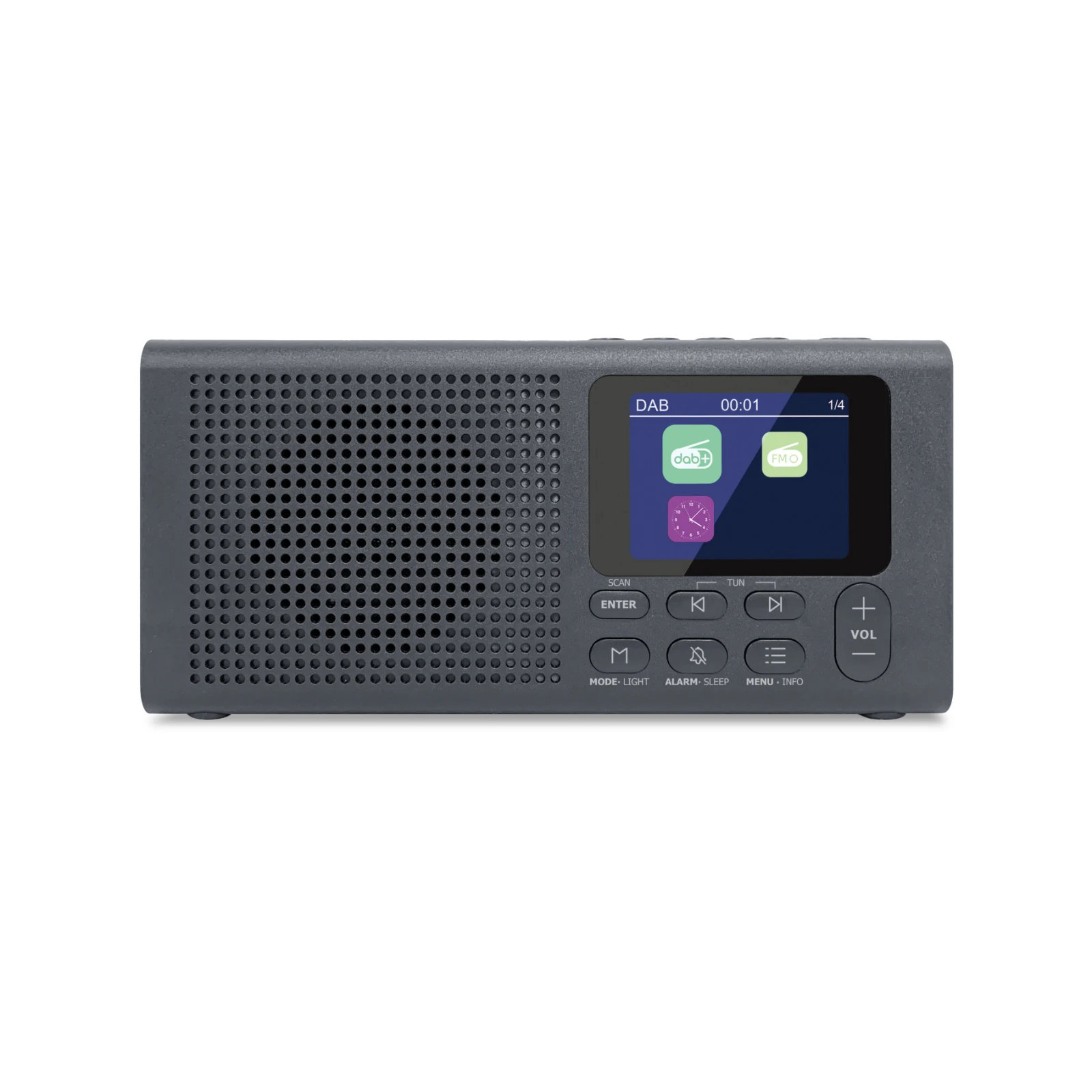 Caliber HPG318DAB Draagbare radio – 2 W – DAB+ / FM – Zwart