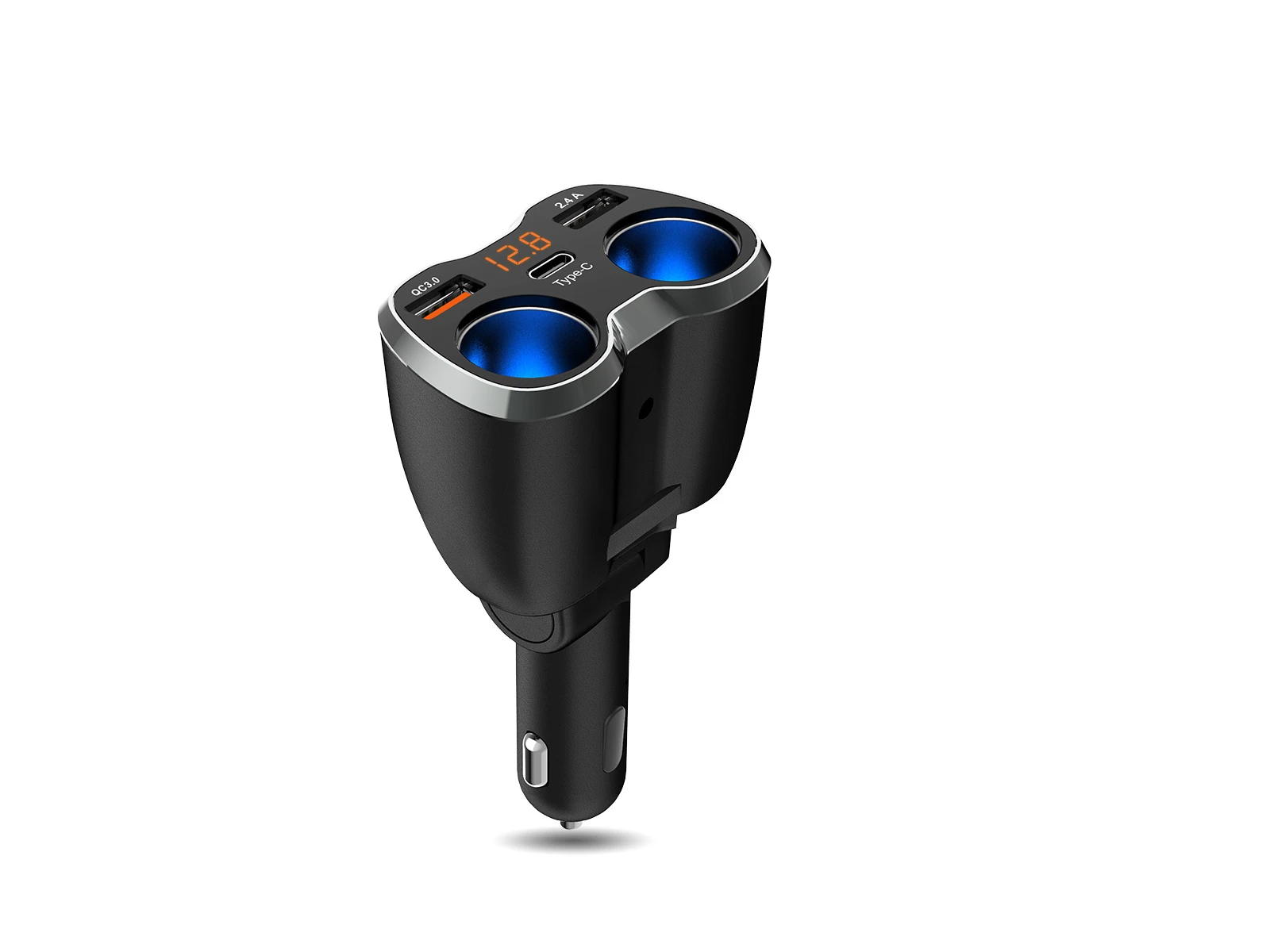 Caliber PS23 USB-autolader – 2 × USB-A + USB-C