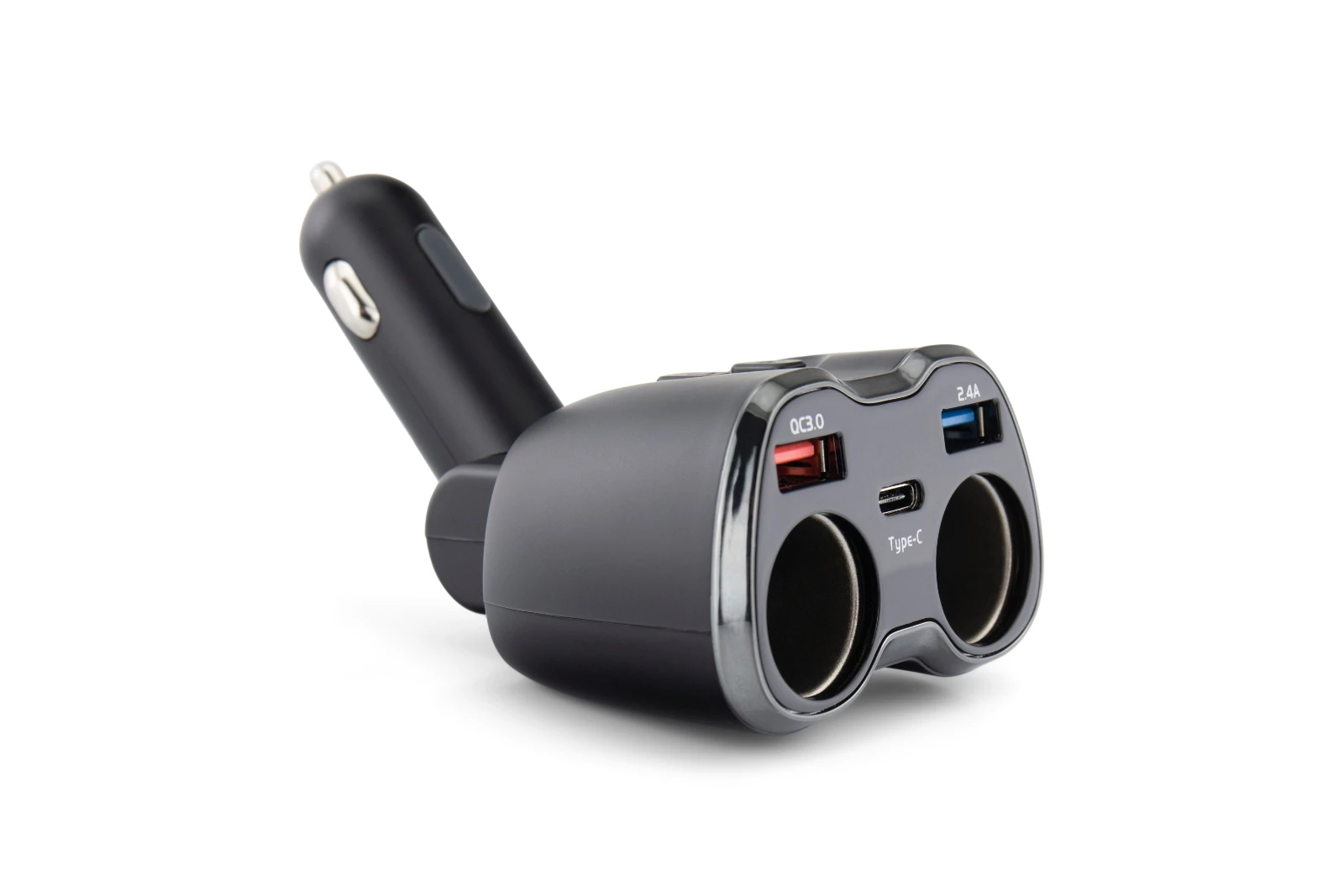 Caliber PS23 USB-autolader – 2 × USB-A + USB-C