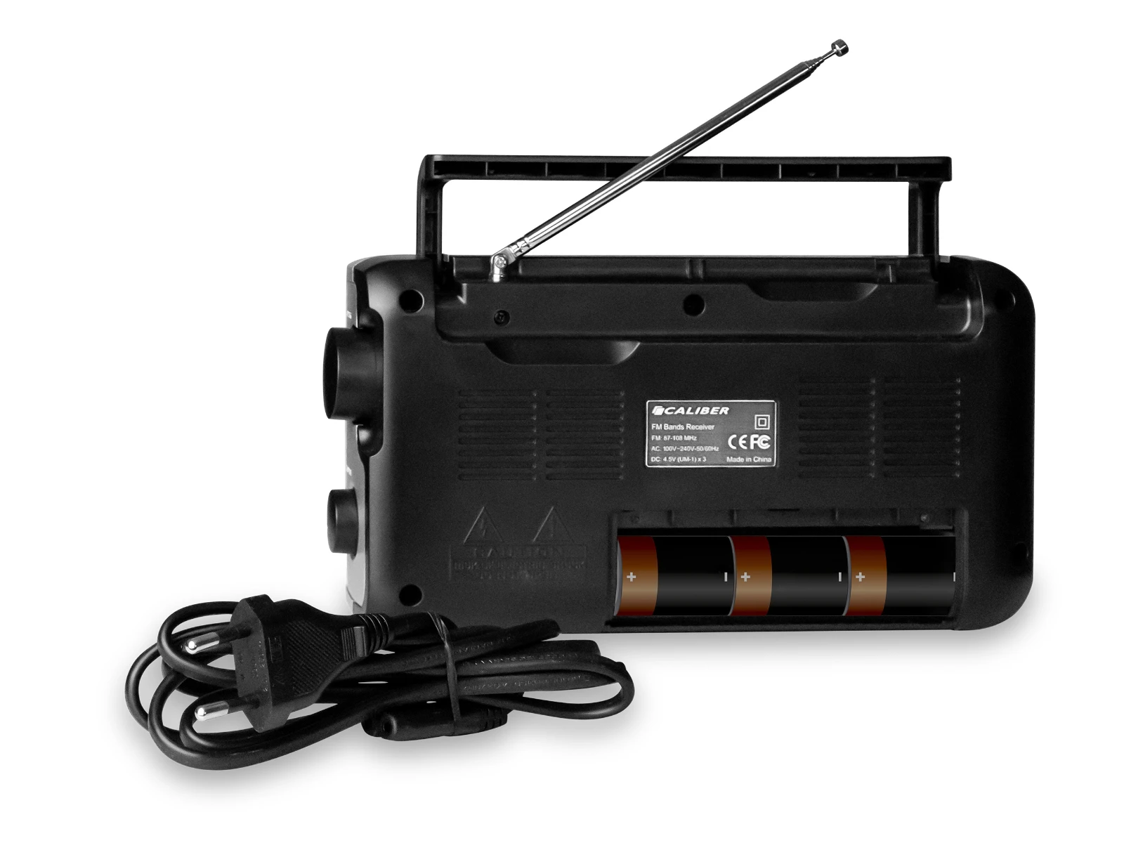 Caliber HPG317R-B Draagbare radio – 2 W – FM 87.5–108 MHz – Zwart