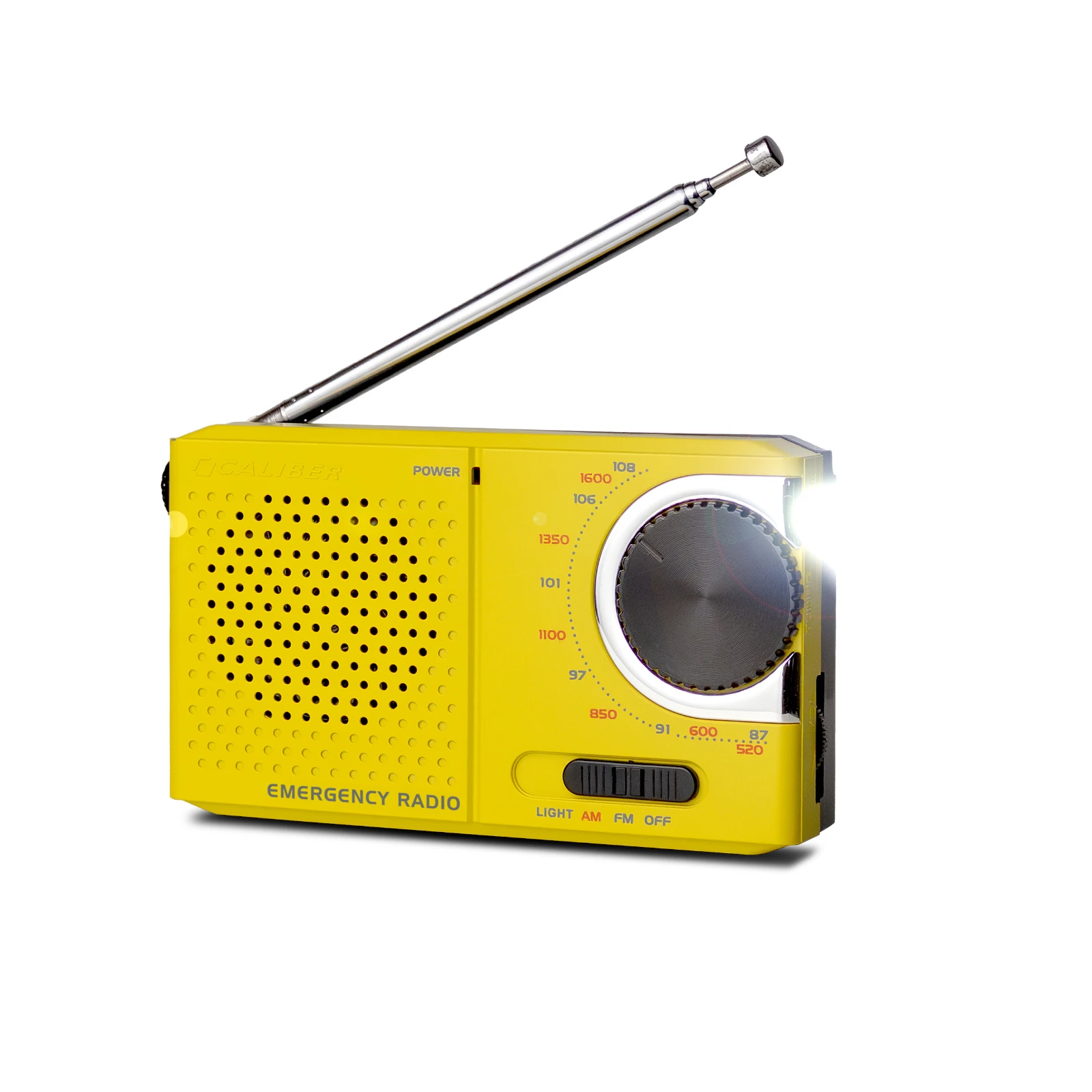 Caliber HPG311Y Draagbare radio – 0.5 W – AM / FM – Geel