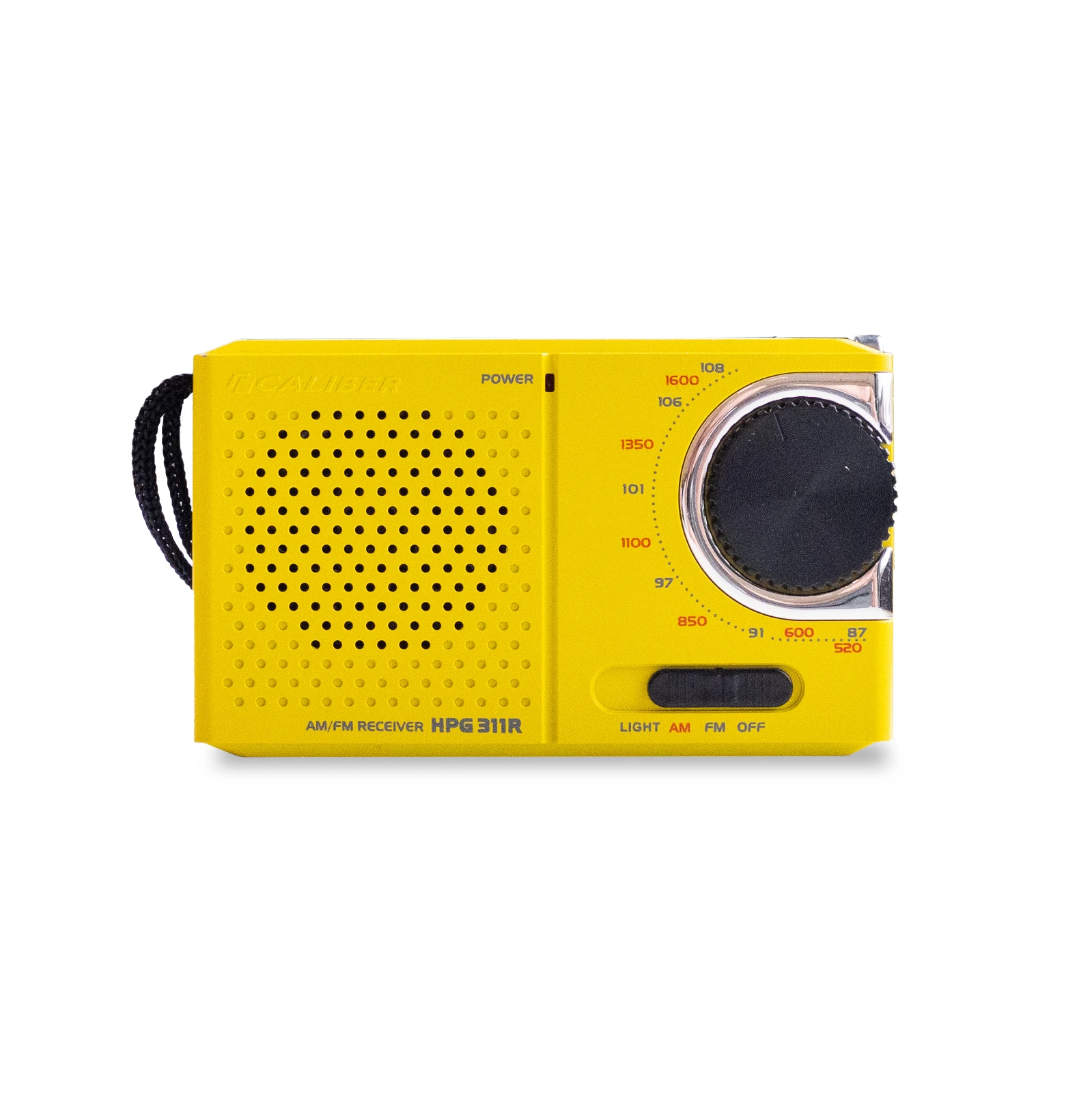 Caliber HPG311Y Draagbare radio – 0.5 W – AM / FM – Geel