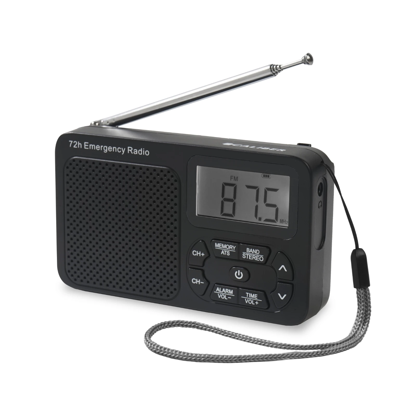 Caliber HPG320B Draagbare radio – AM / FM – Zwart