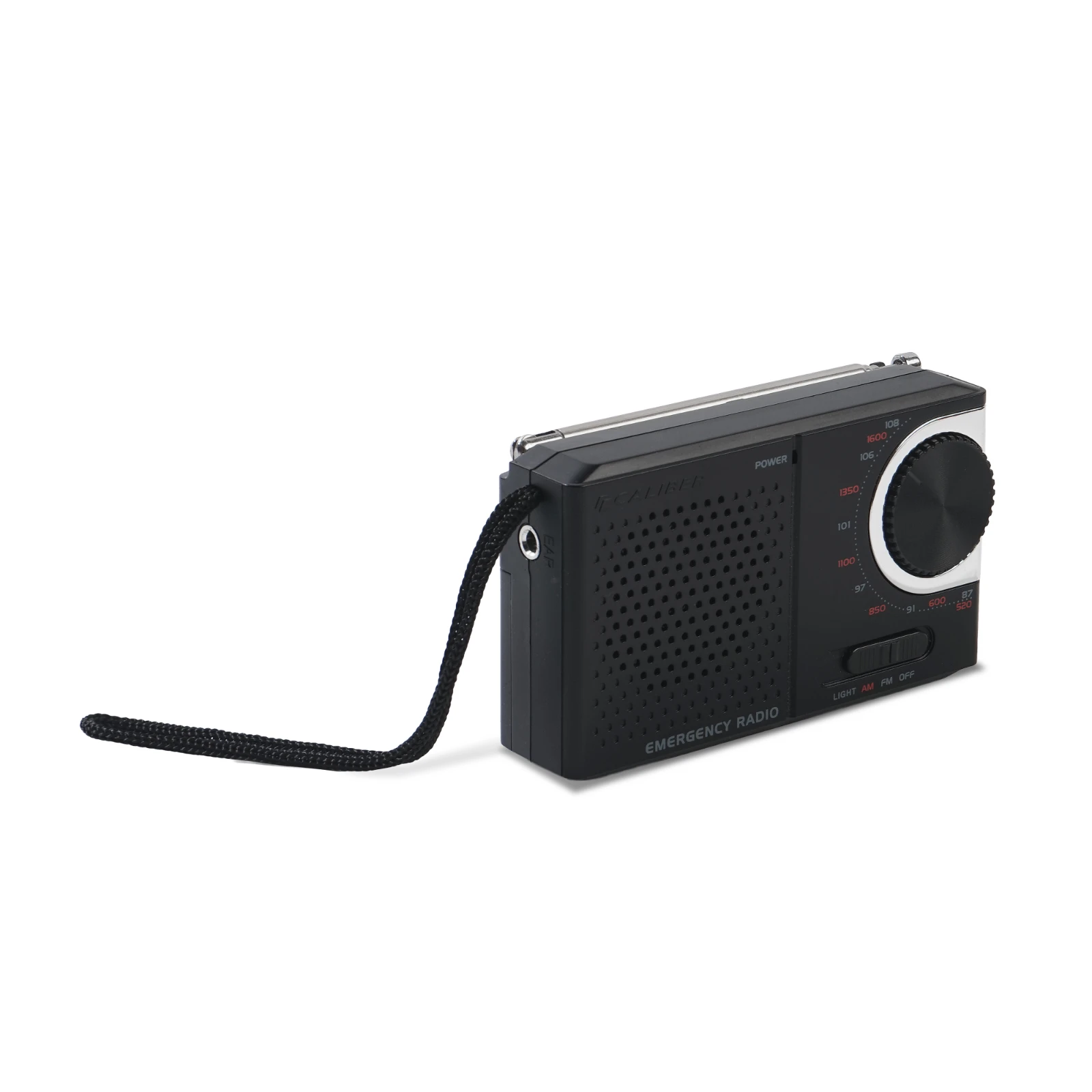 Caliber HPG311B Draagbare radio – 0.5 W – AM / FM – Zwart