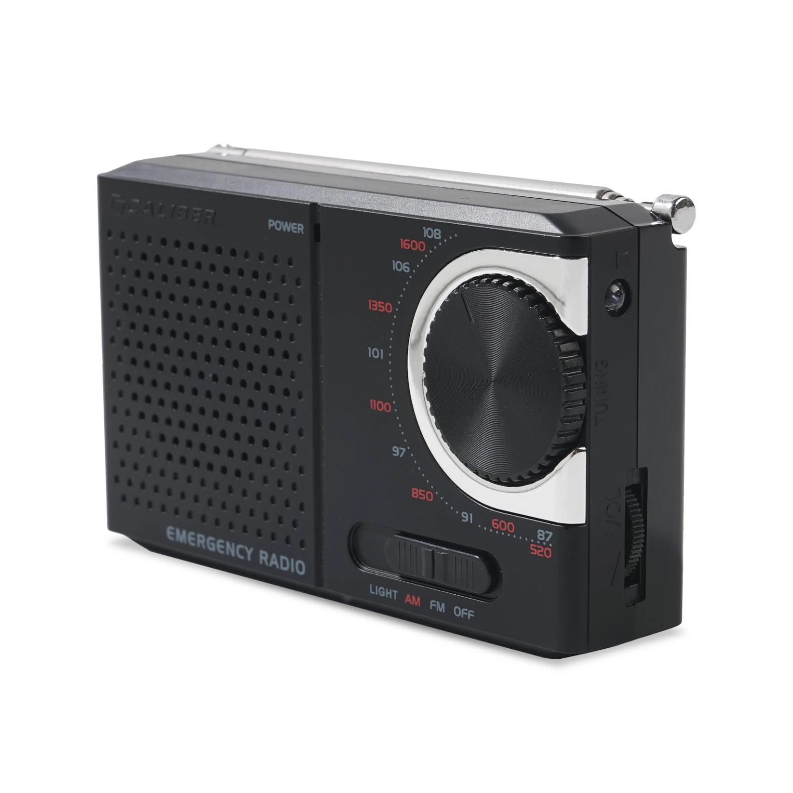 Caliber HPG311B Draagbare radio – 0.5 W – AM / FM – Zwart