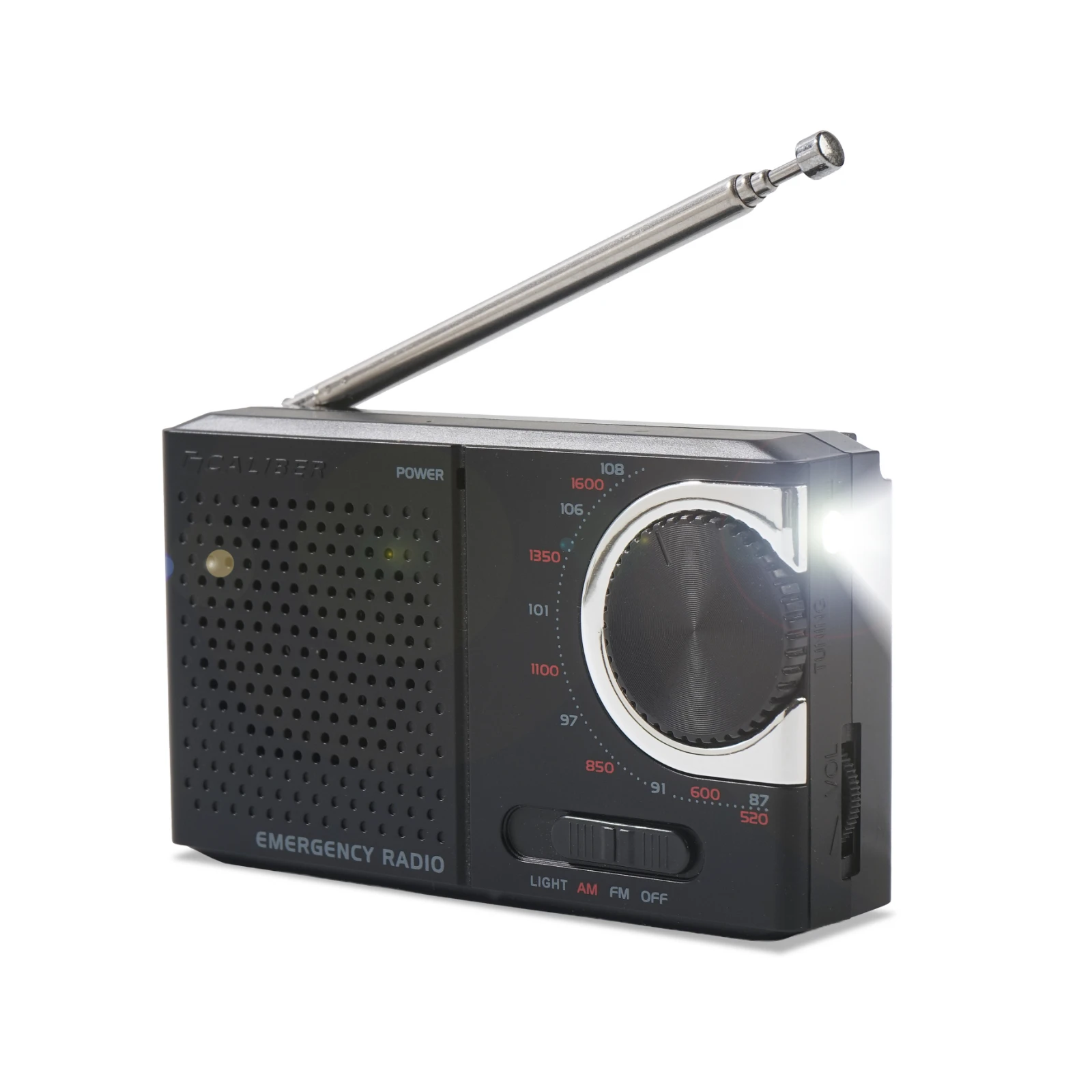 Caliber HPG311B Draagbare radio – 0.5 W – AM / FM – Zwart