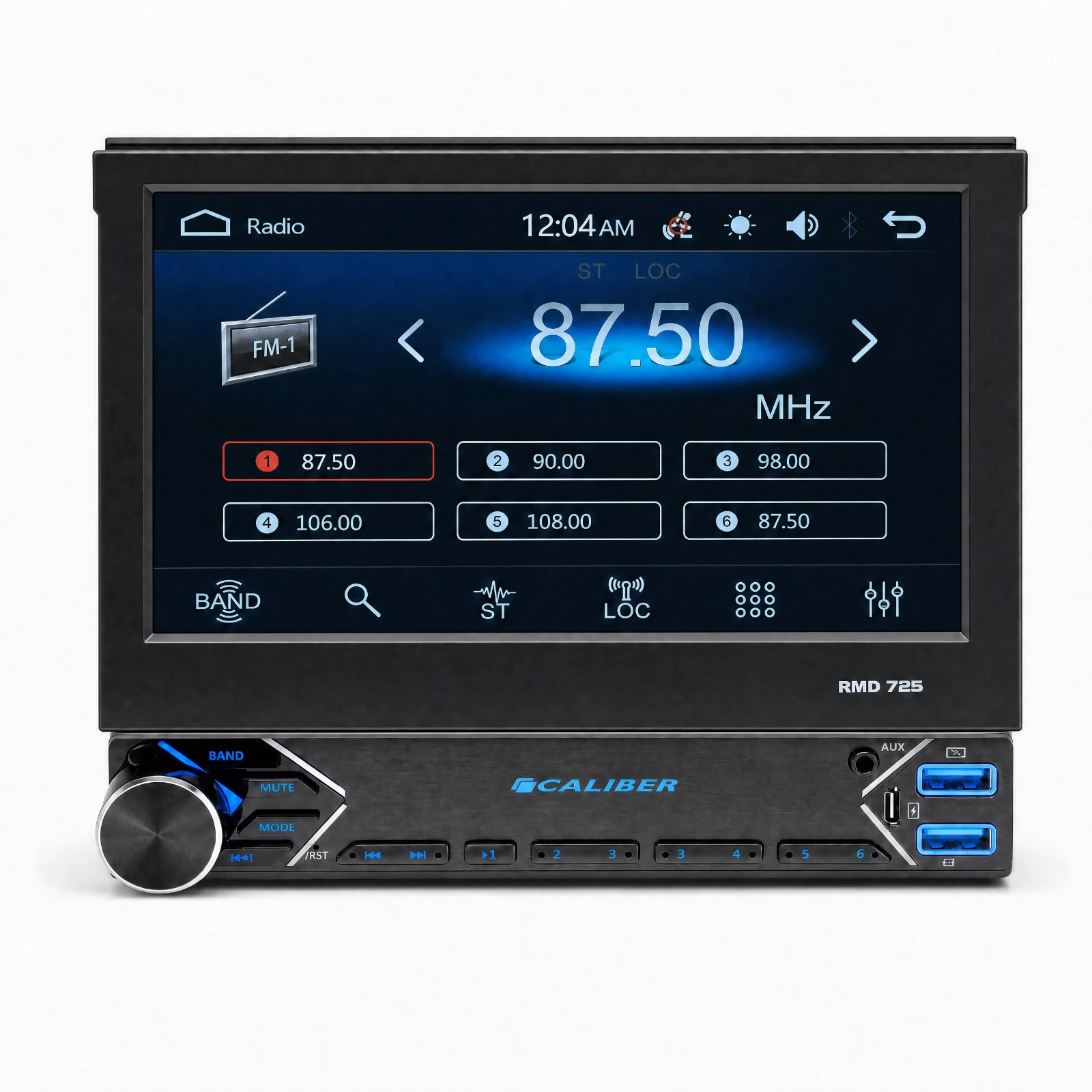 Caliber RMD725 Autoradio – FM 87.5–108 MHz
