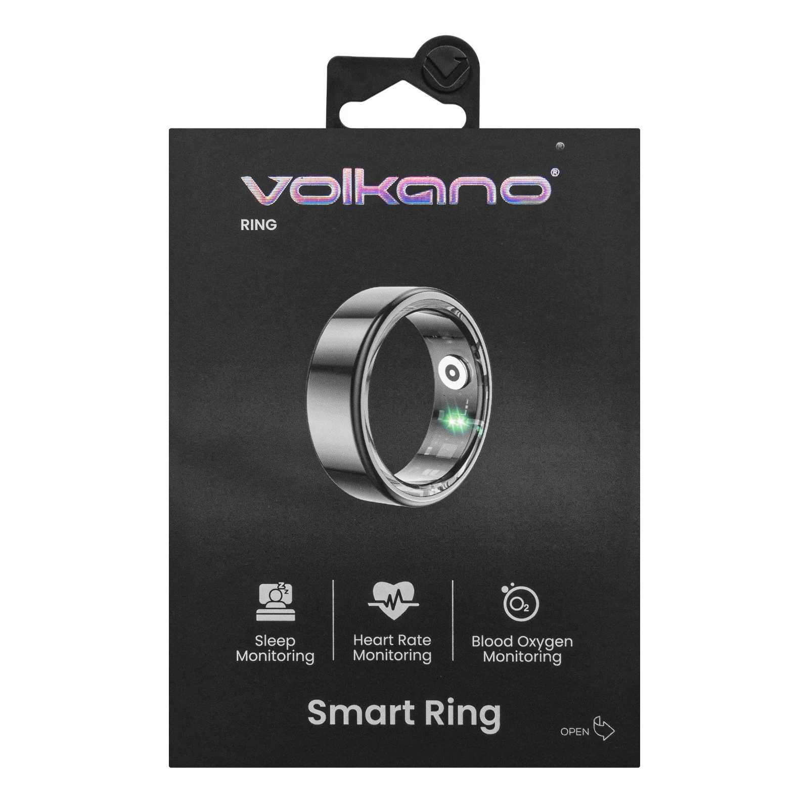 Volkano Smart Ring - 18.3mm - Zwart
