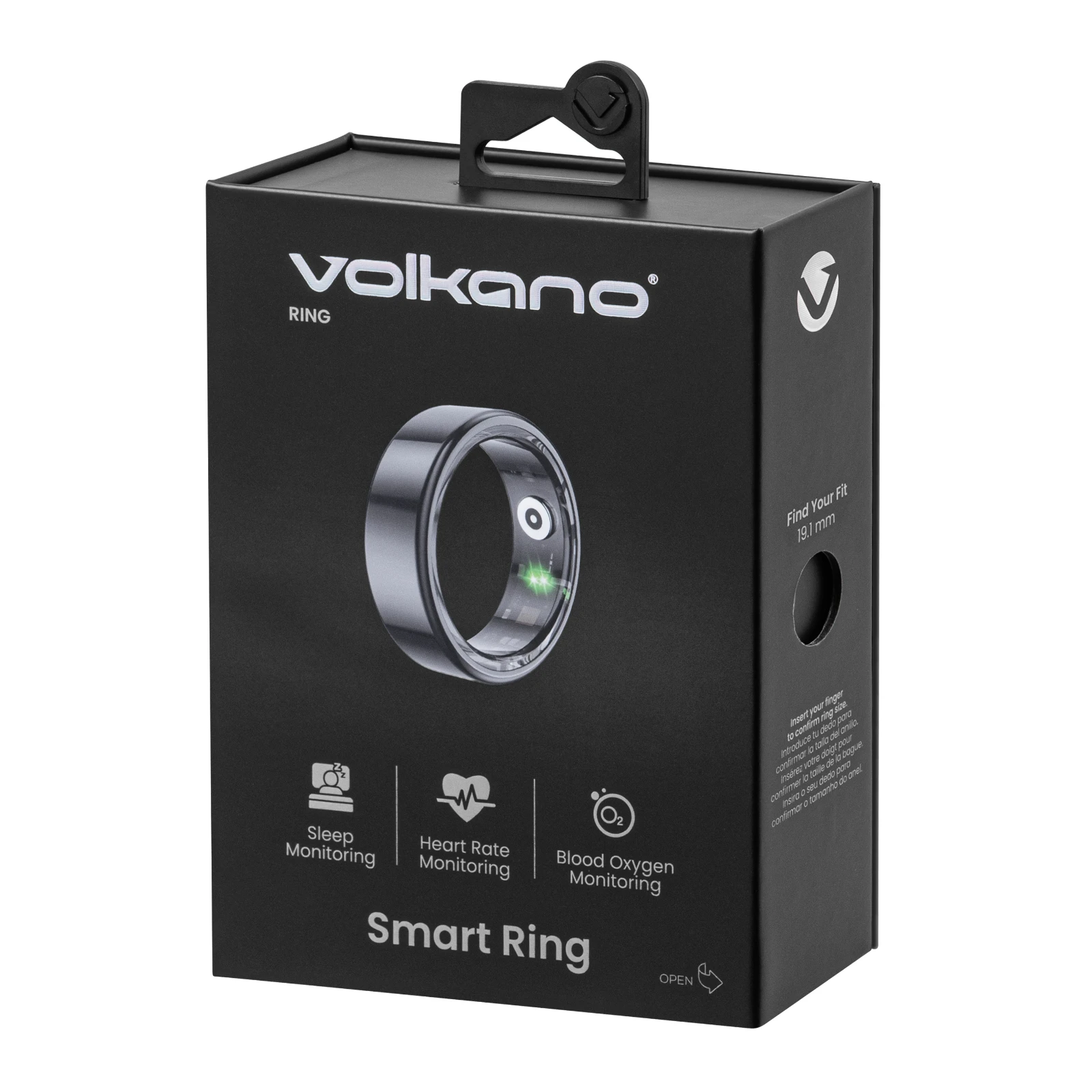 Volkano Smart Ring - 19.1mm - Zwart