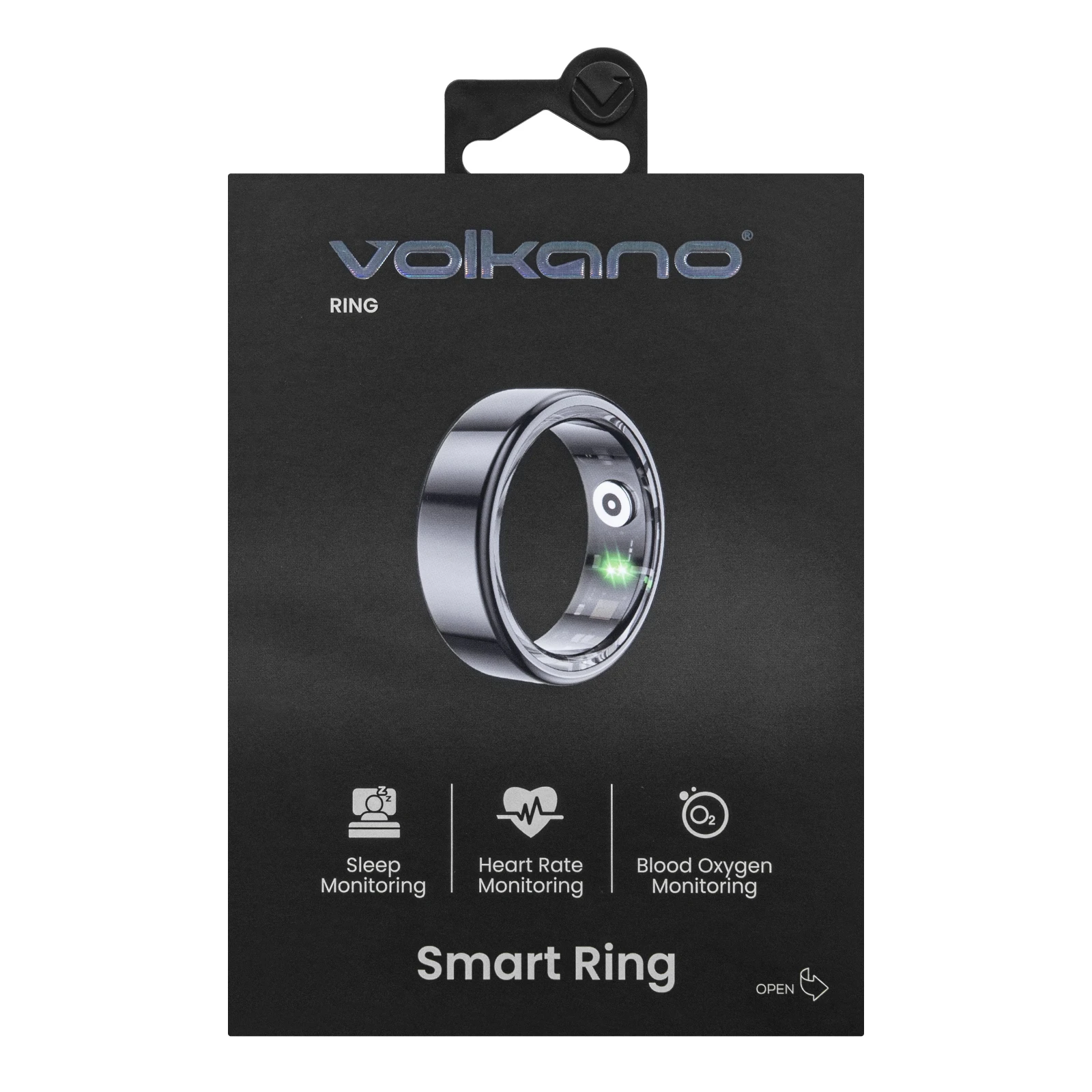 Volkano Smart Ring - 19.1mm - Zwart