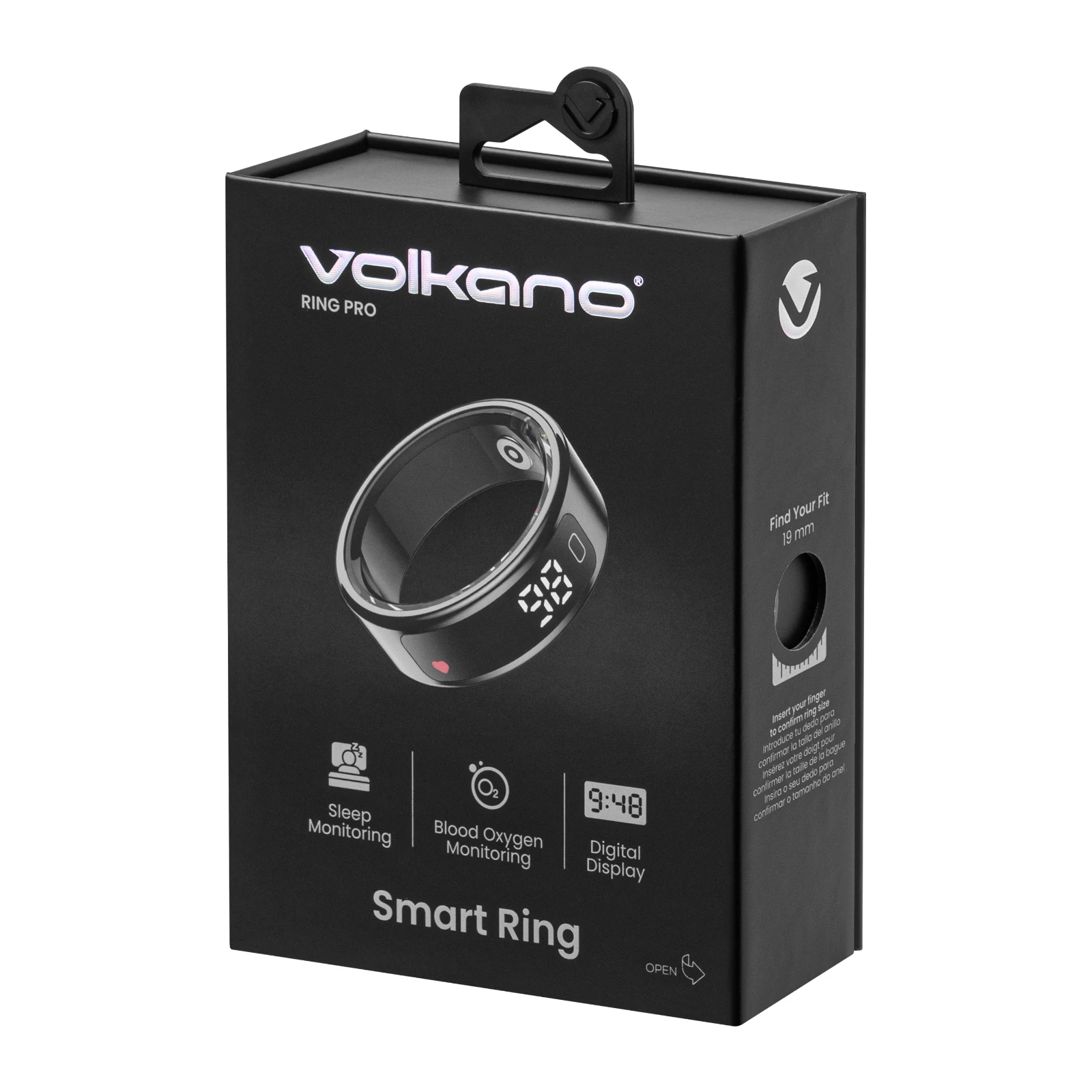 Volkano Smart Ring Pro - 19mm - Zwart
