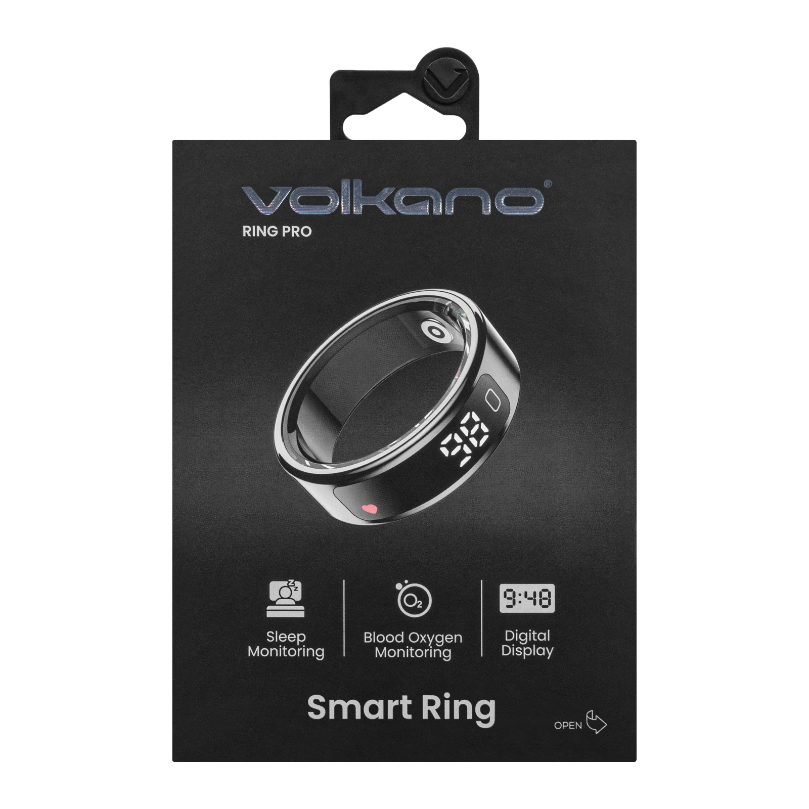 Volkano Smart Ring Pro - 19mm - Zwart
