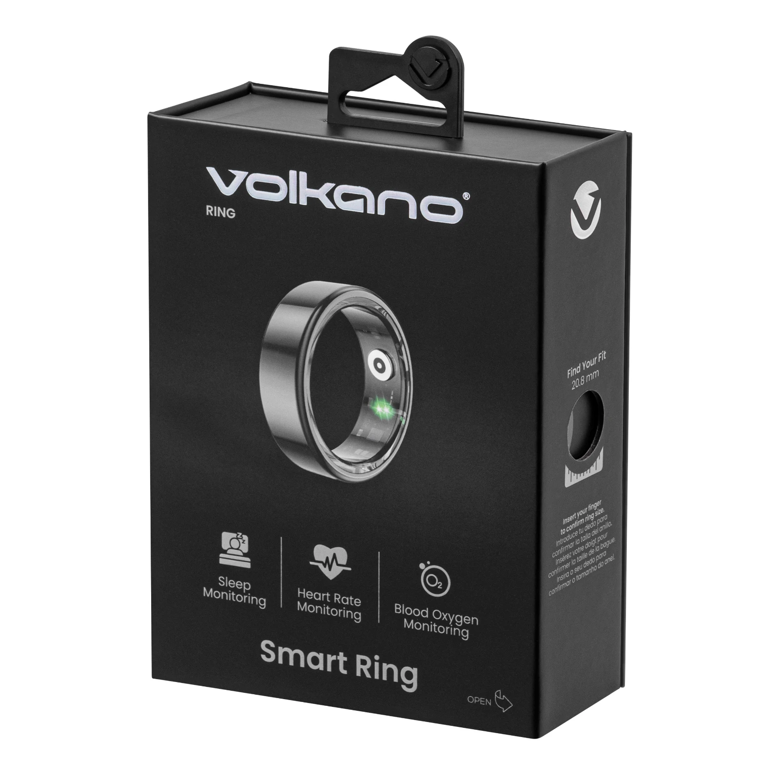 Volkano Smart Ring - 20.8mm - Zwart