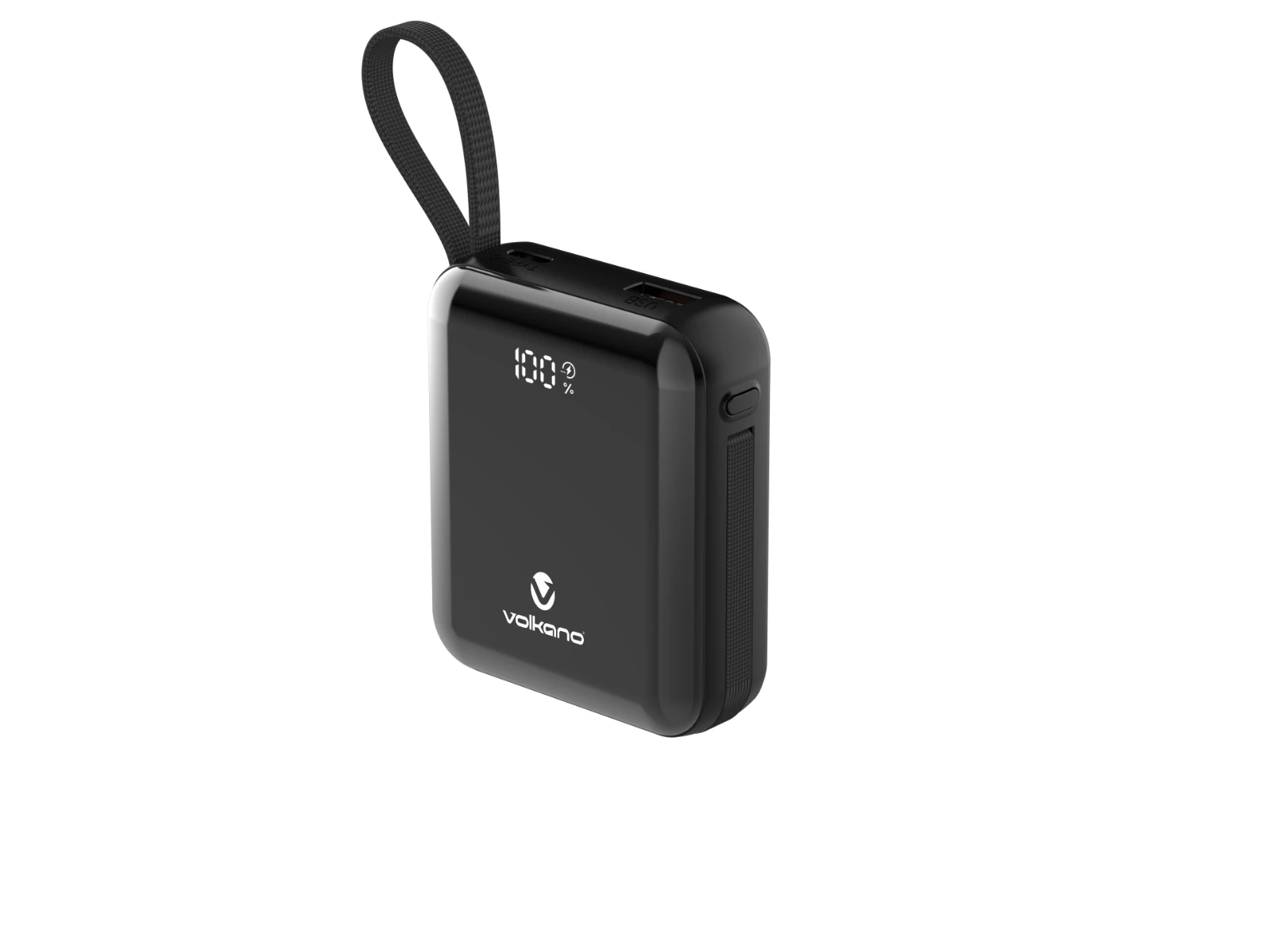 Volkano Solace Powerbank – 10000 mAh / 38.5 Wh – Zwart