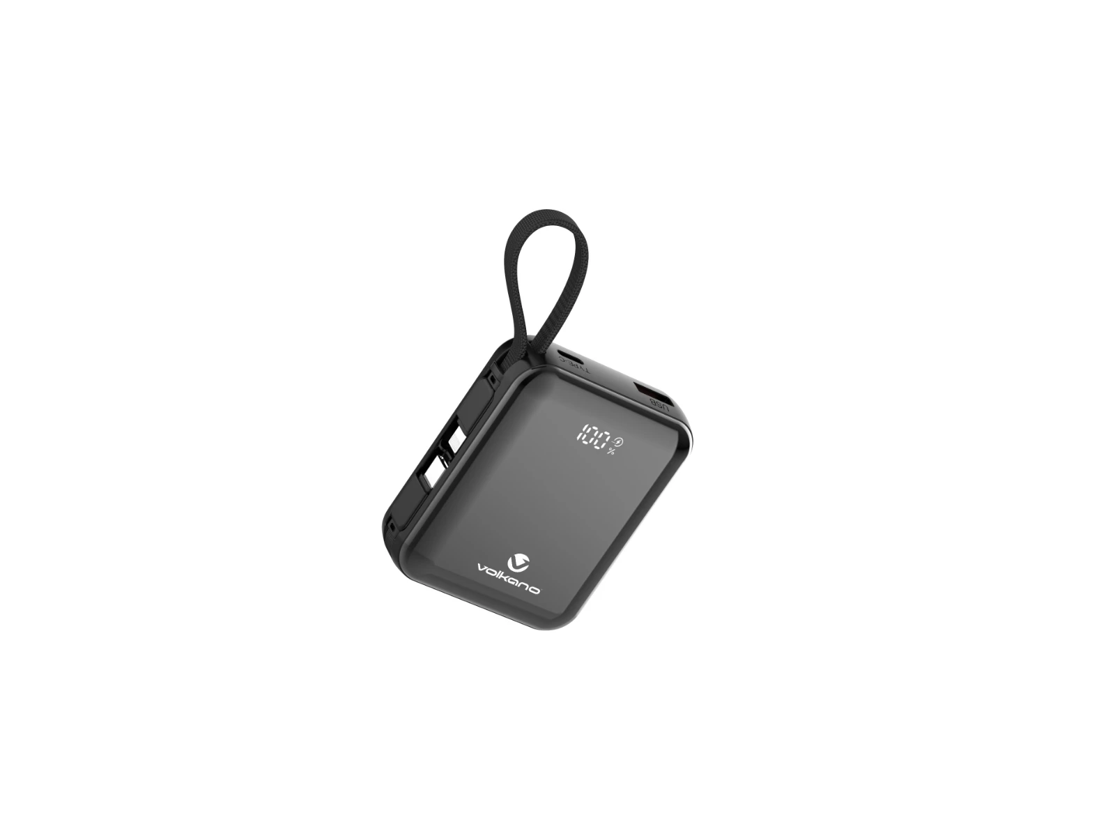 Volkano Solace Powerbank – 10000 mAh / 38.5 Wh – Zwart