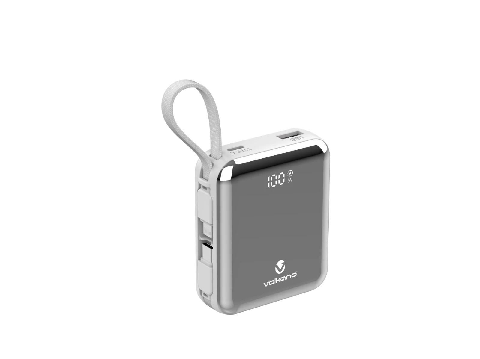 Volkano Solace Powerbank – 10000 mAh / 38.5 Wh – Wit