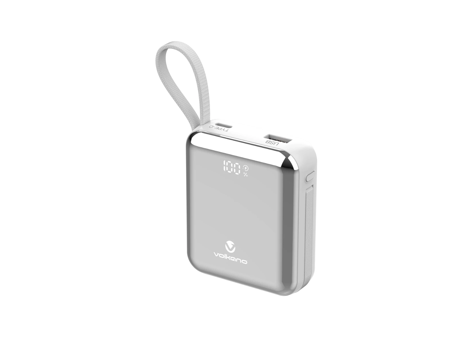 Volkano Solace Powerbank – 10000 mAh / 38.5 Wh – Wit