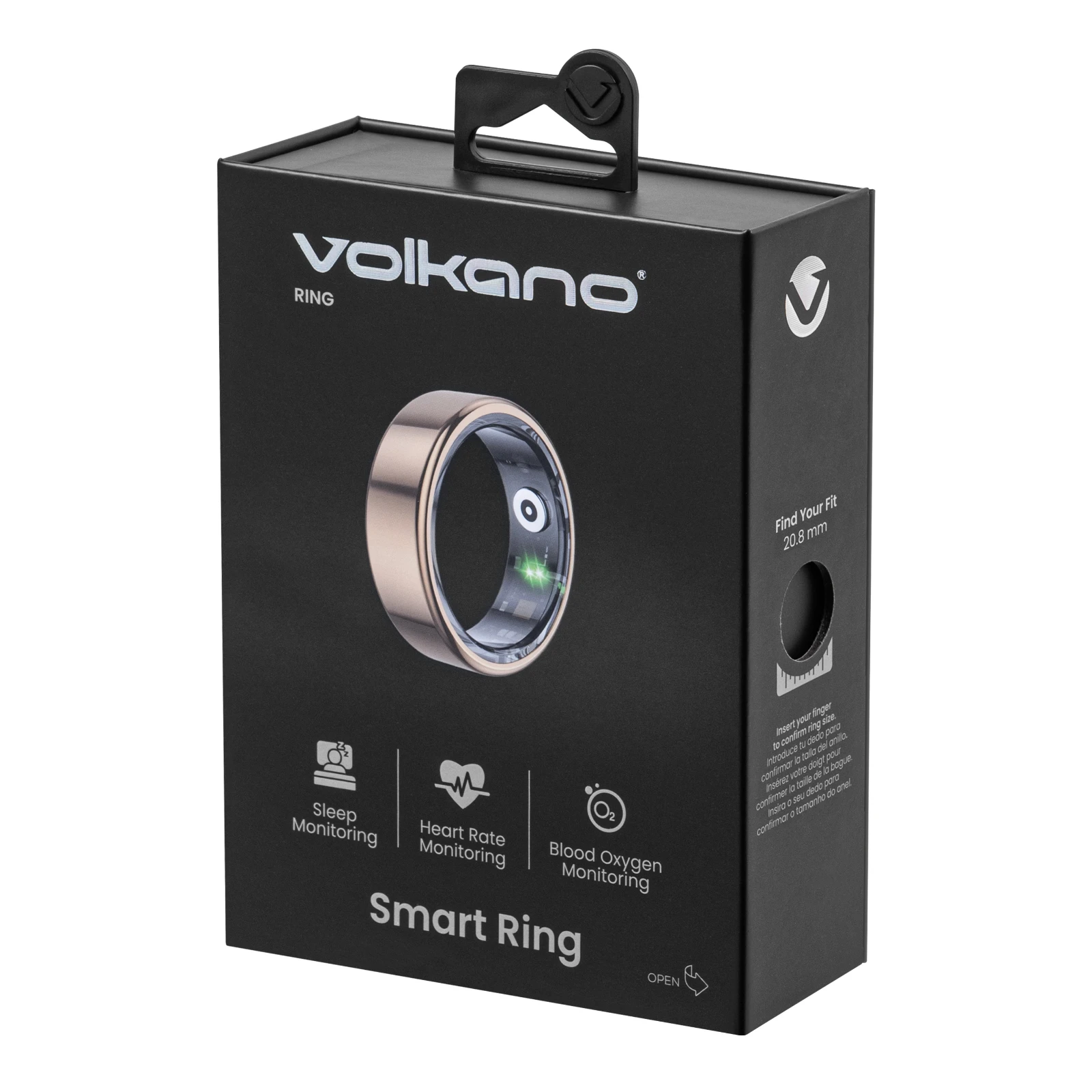 Volkano Smart ring – 20.8 mm – Goud