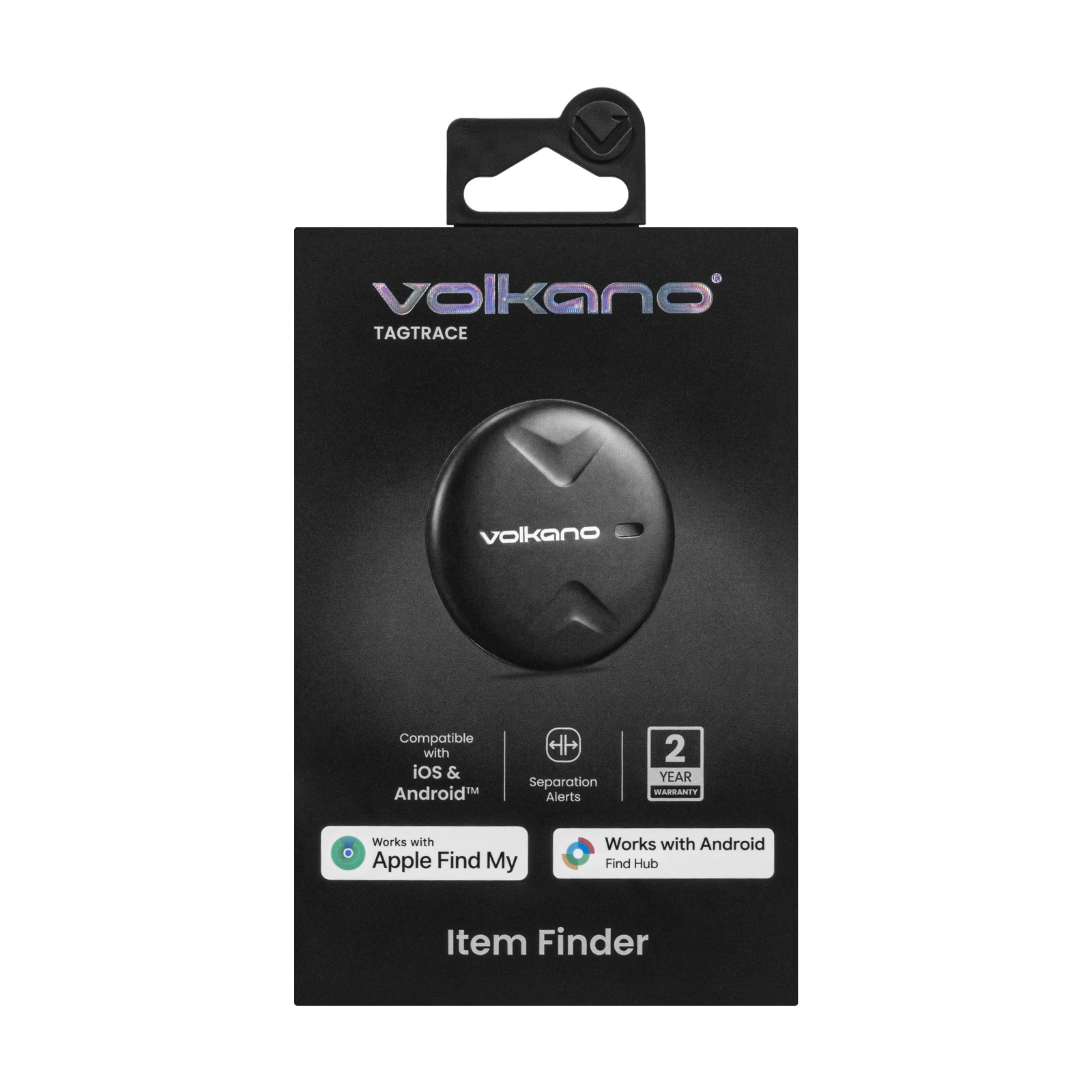 Volkano TagTrace Duo Bluetooth tracker – Zwart