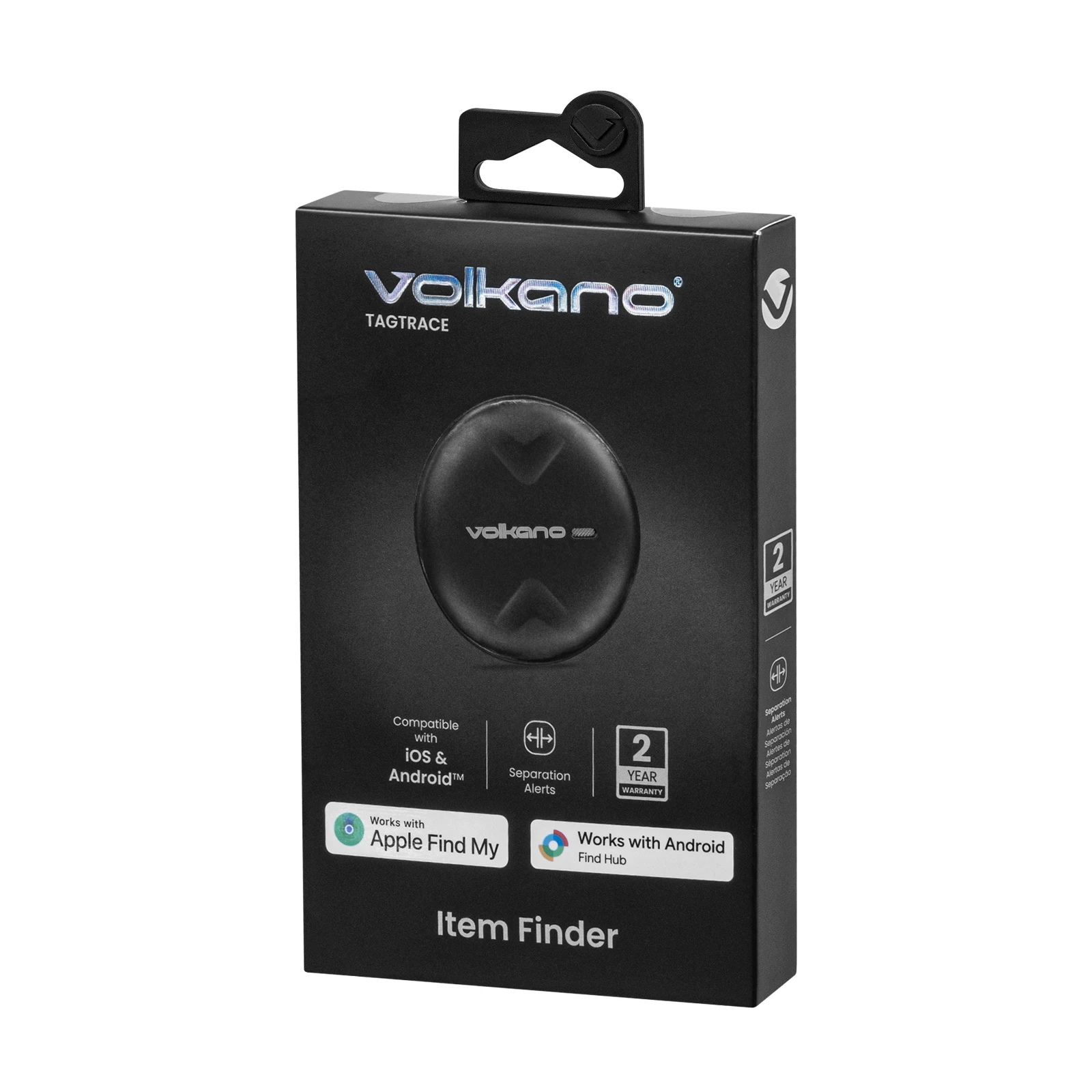 Volkano TagTrace Duo Bluetooth tracker – Zwart