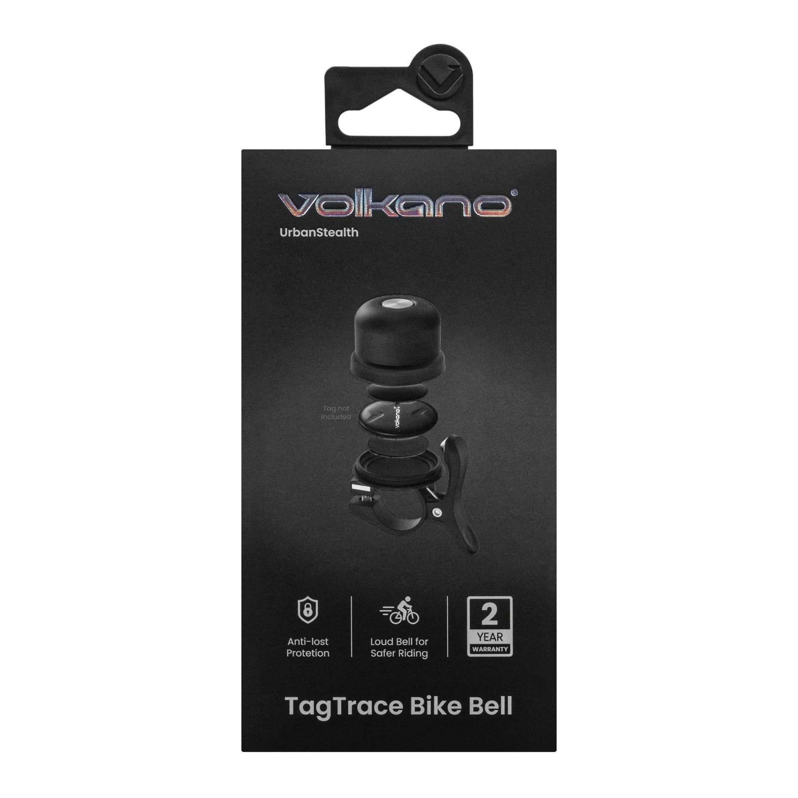 Volkano TagTrace Duo Fietsbel met trackerhouder