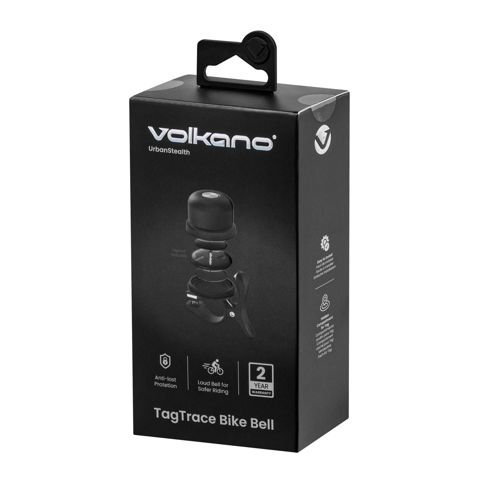 Volkano TagTrace Duo Fietsbel met trackerhouder