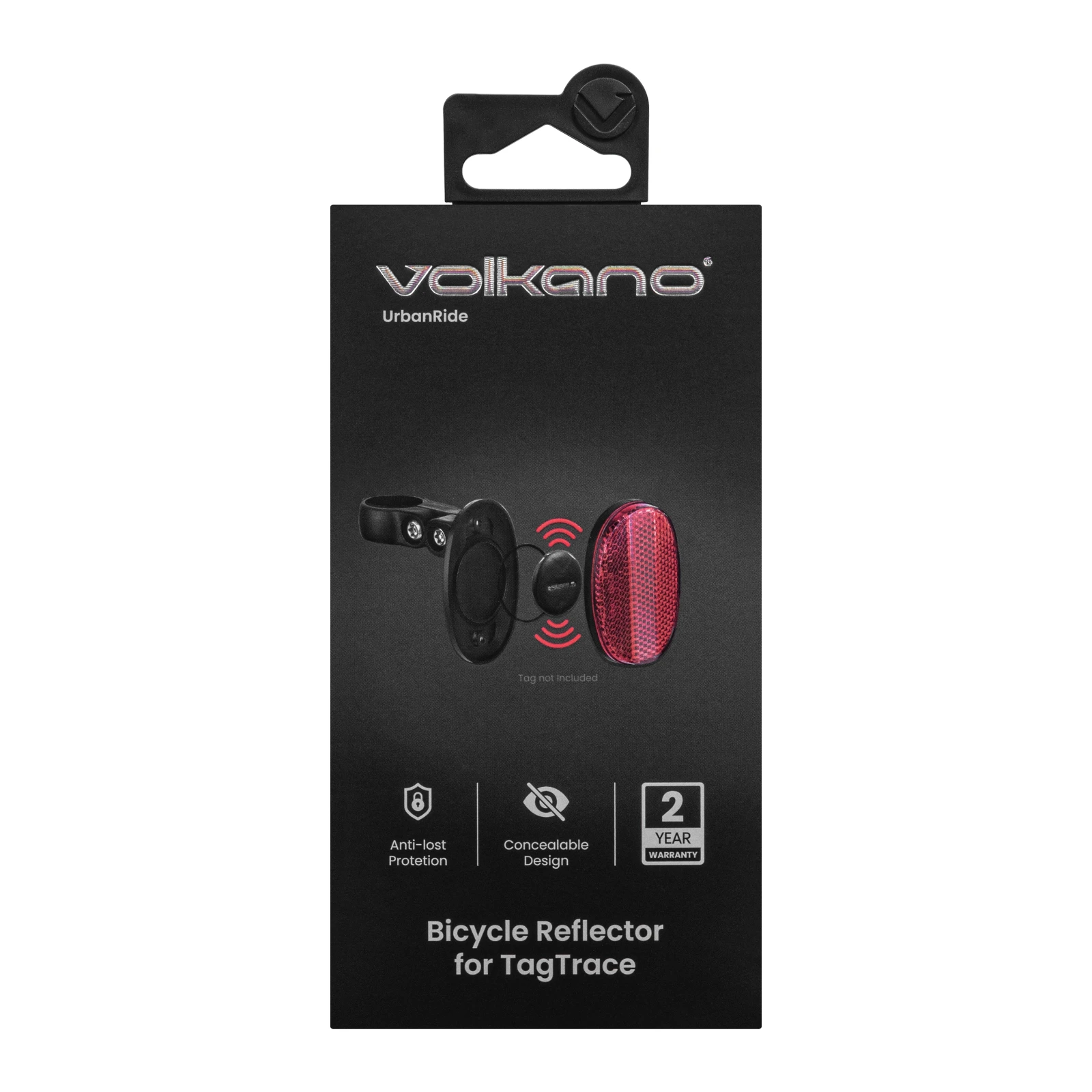 Volkano TagTrace Duo Fietsreflector met trackerhouder