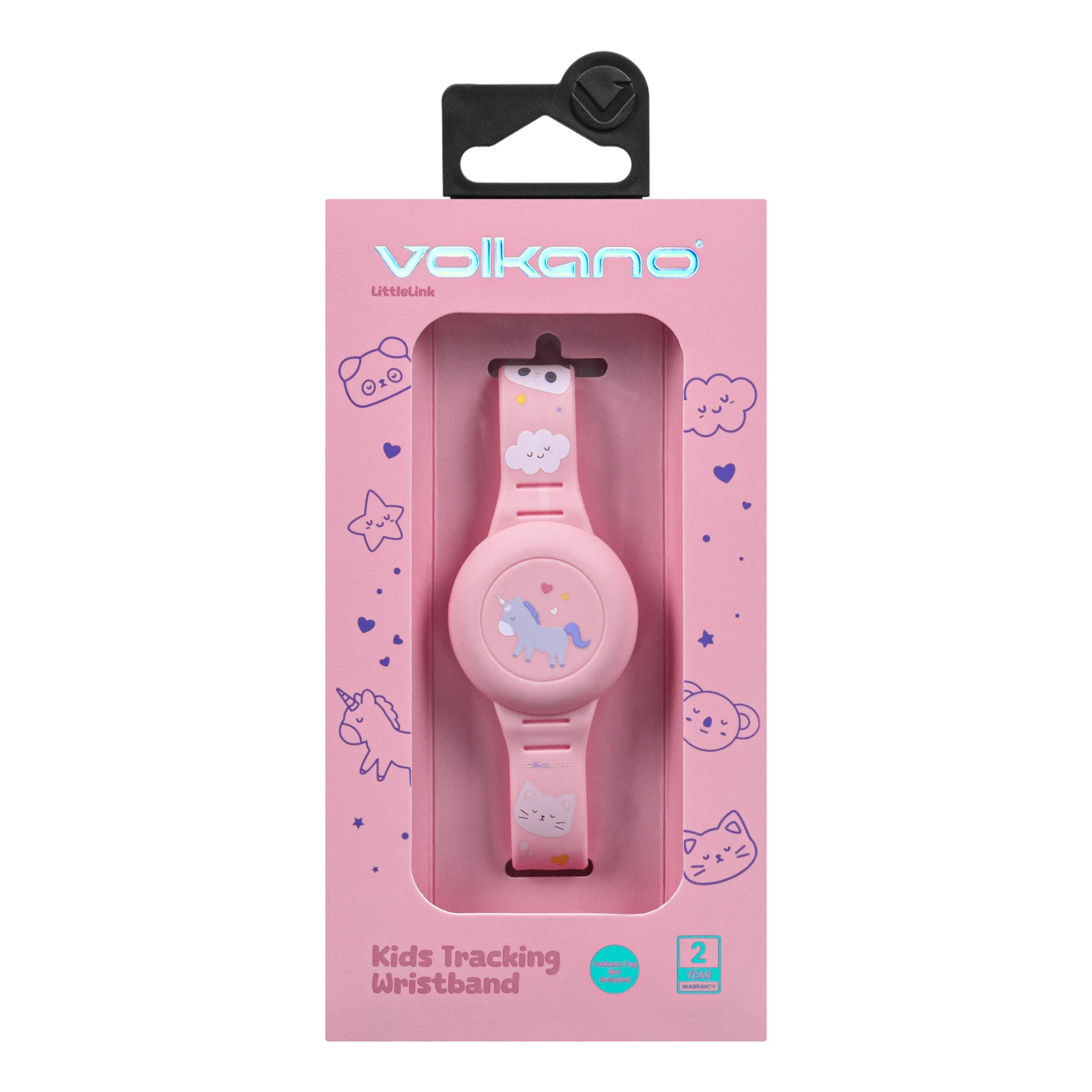 Volkano TagTrace Duo Siliconen polsbandje voor tracker – Roze