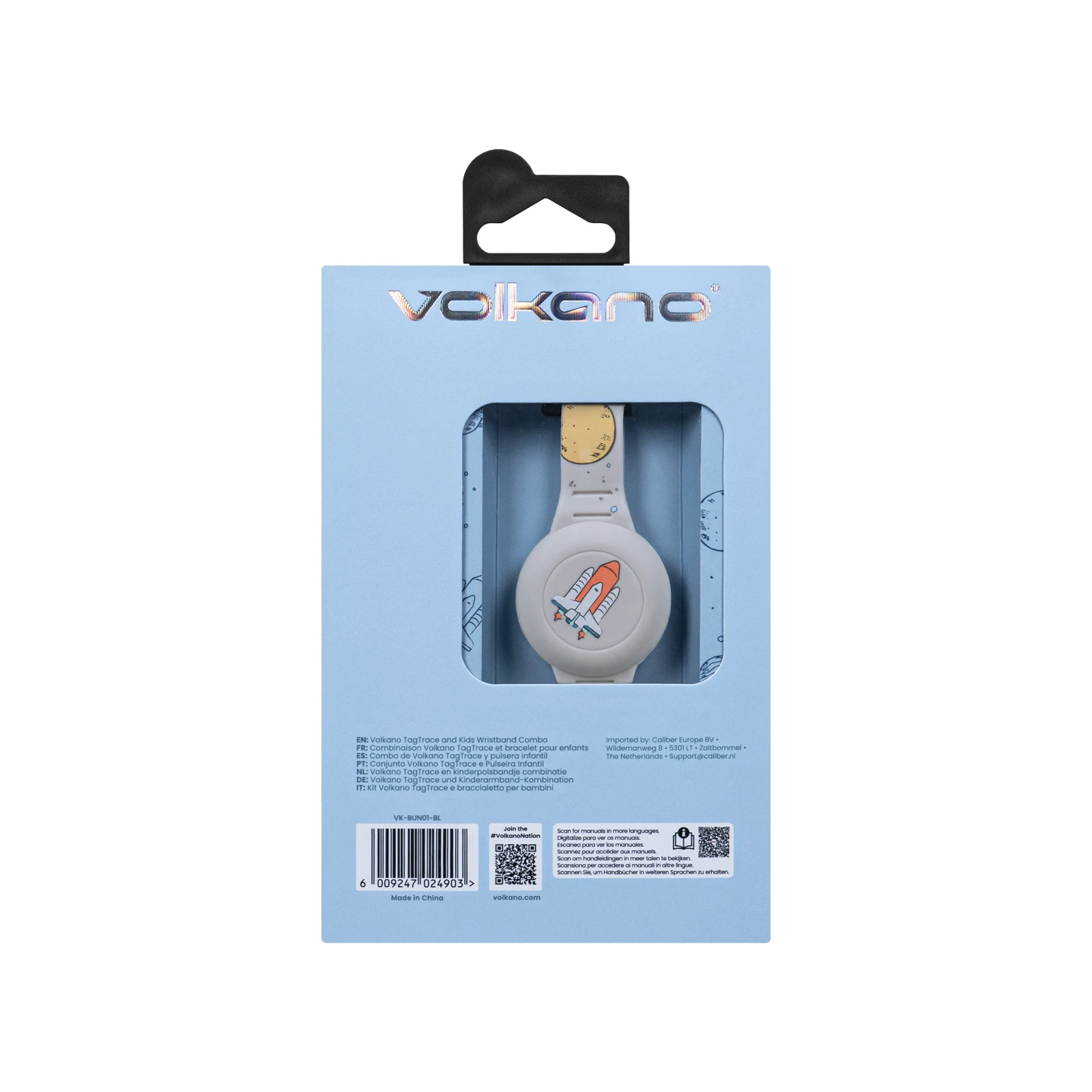 Volkano TagTrace Duo Bluetooth tracker met polsbandje – Blauw