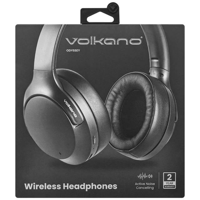 Volkano Odyssey Draadloze koptelefoon – ANC – Zwart