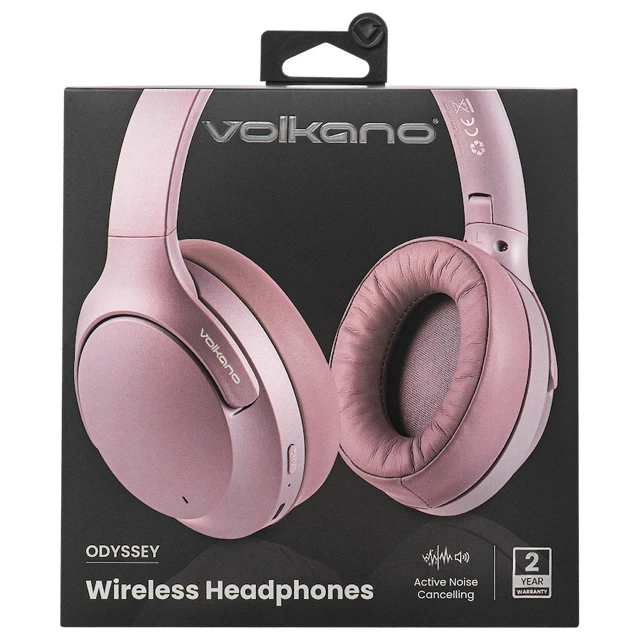 Volkano Odyssey Draadloze koptelefoon – ANC – Roségoud