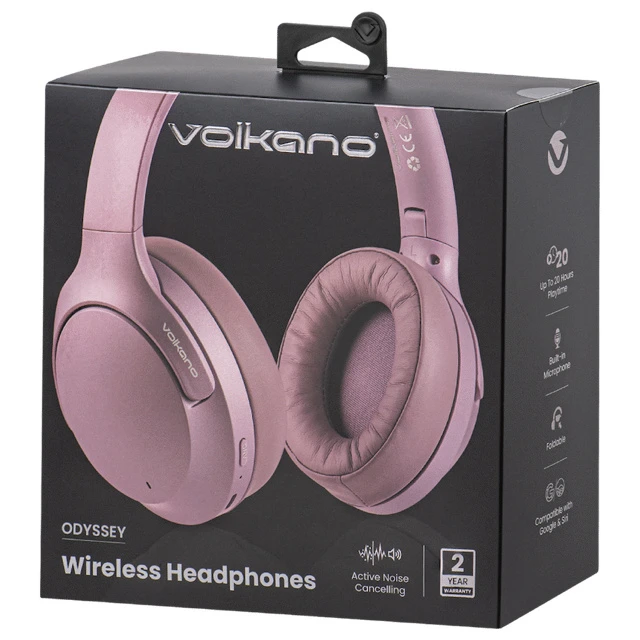 Volkano Odyssey Draadloze koptelefoon – ANC – Roségoud