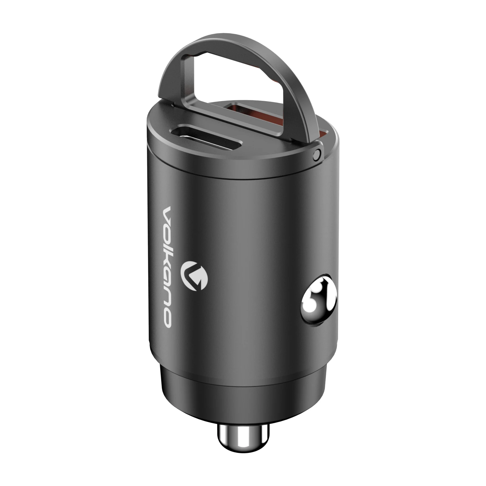 Volkano Veilix USB-autolader – 45 W – USB-A + USB-C – Zwart
