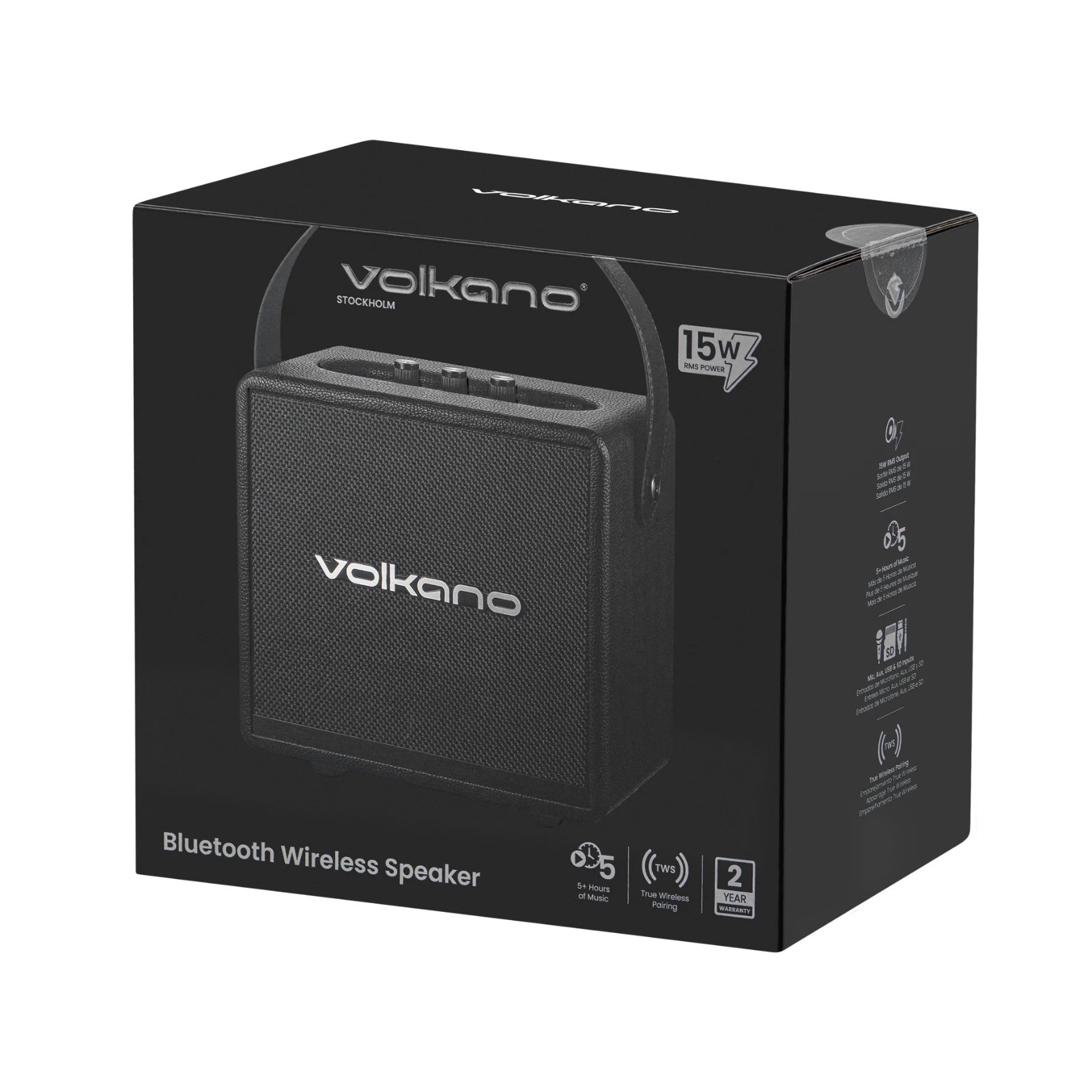 Volkano Stockholm Bluetooth speaker – 15 W