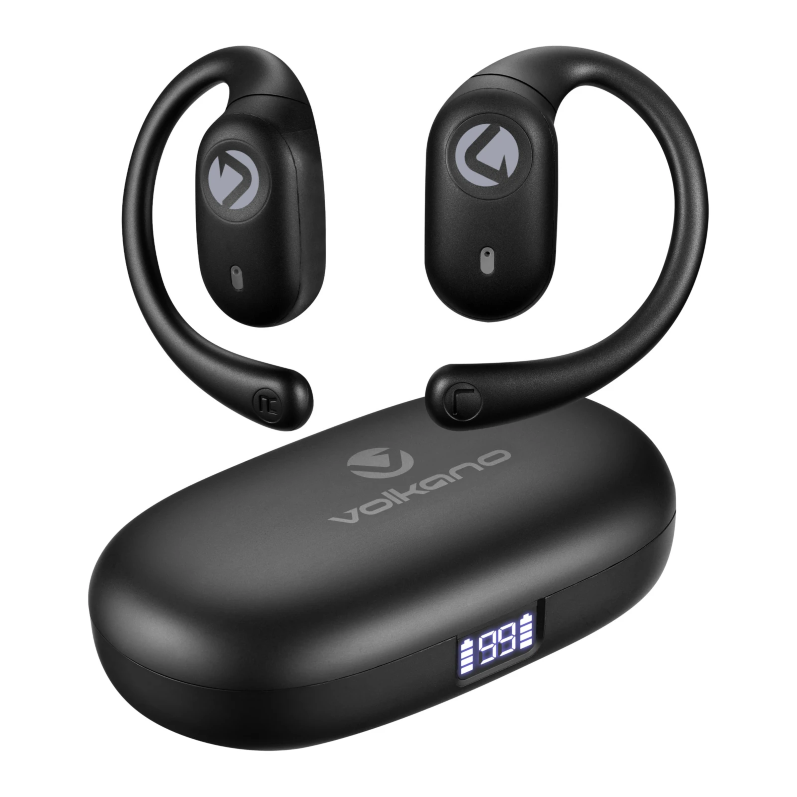 Volkano Stride 2 Open-ear oordopjes – Zwart