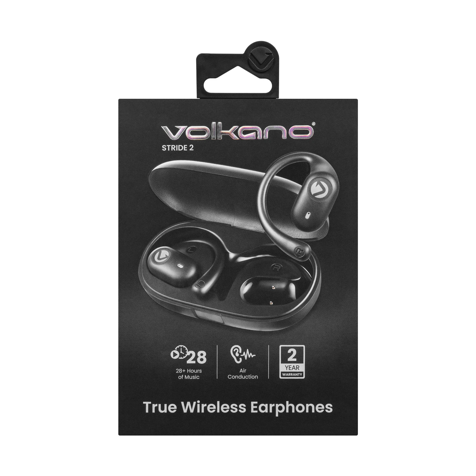 Volkano Stride 2 Open-ear oordopjes – Zwart