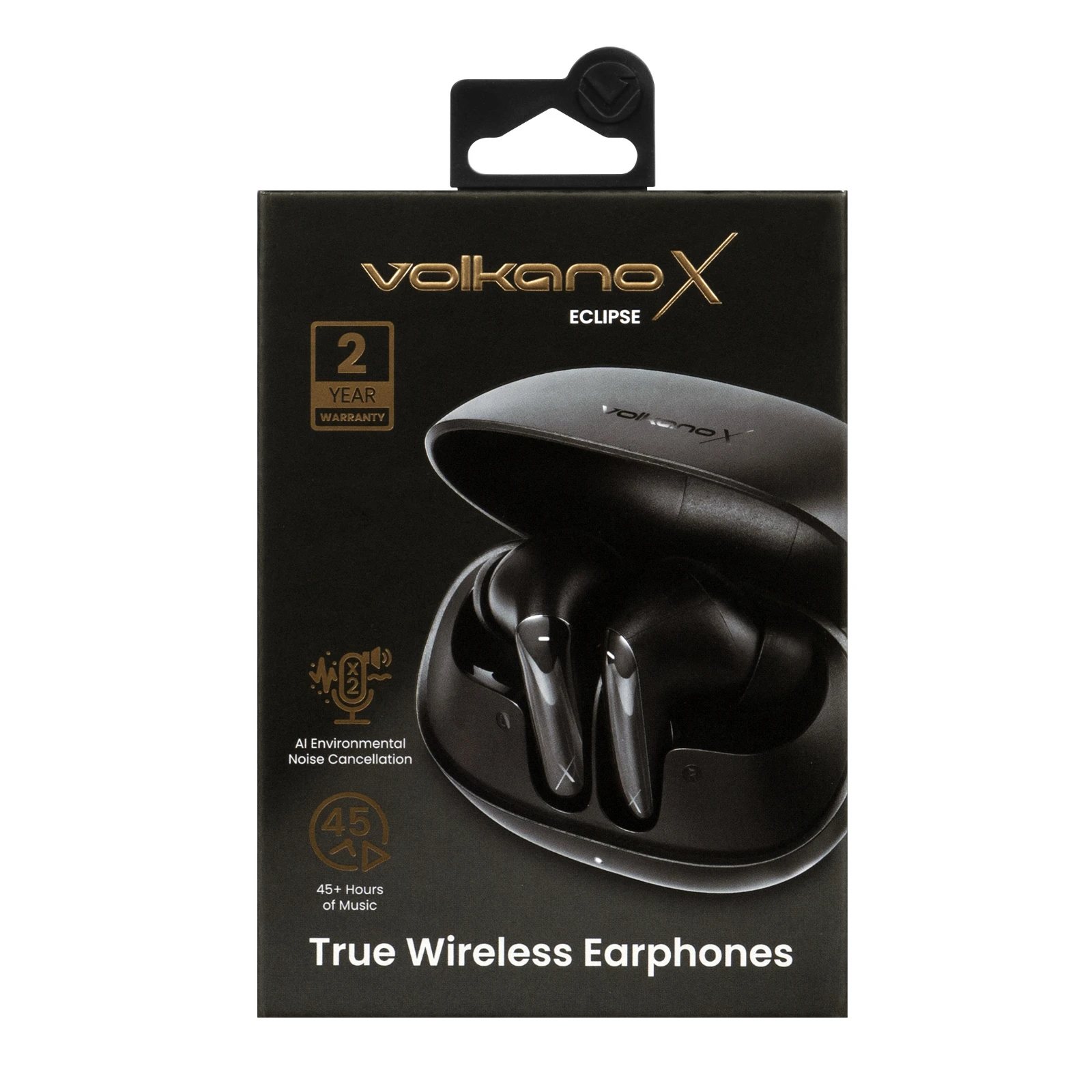 VolkanoX Eclipse Draadloze oordopjes – ANC – Zwart