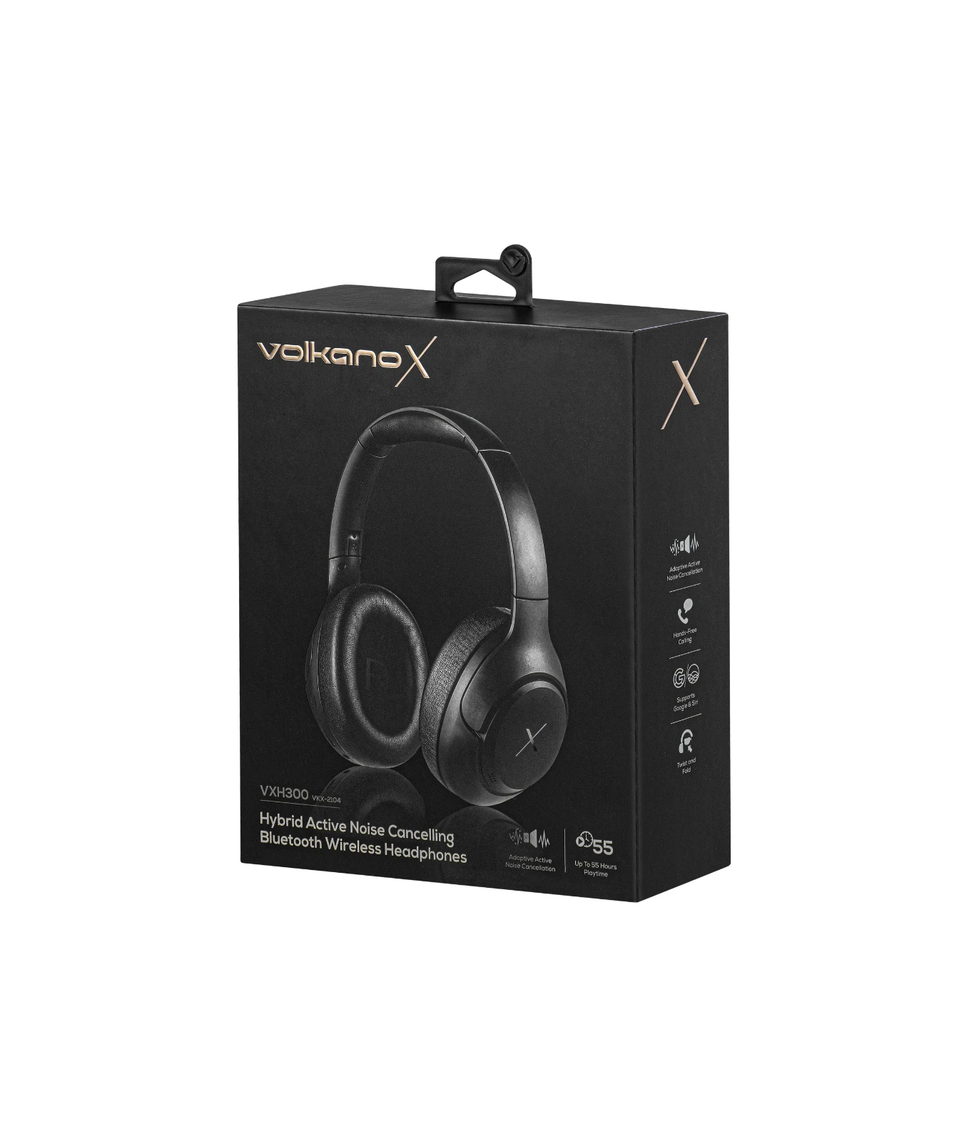 VolkanoX VXH300 Draadloze koptelefoon – Hybride ANC – Zwart