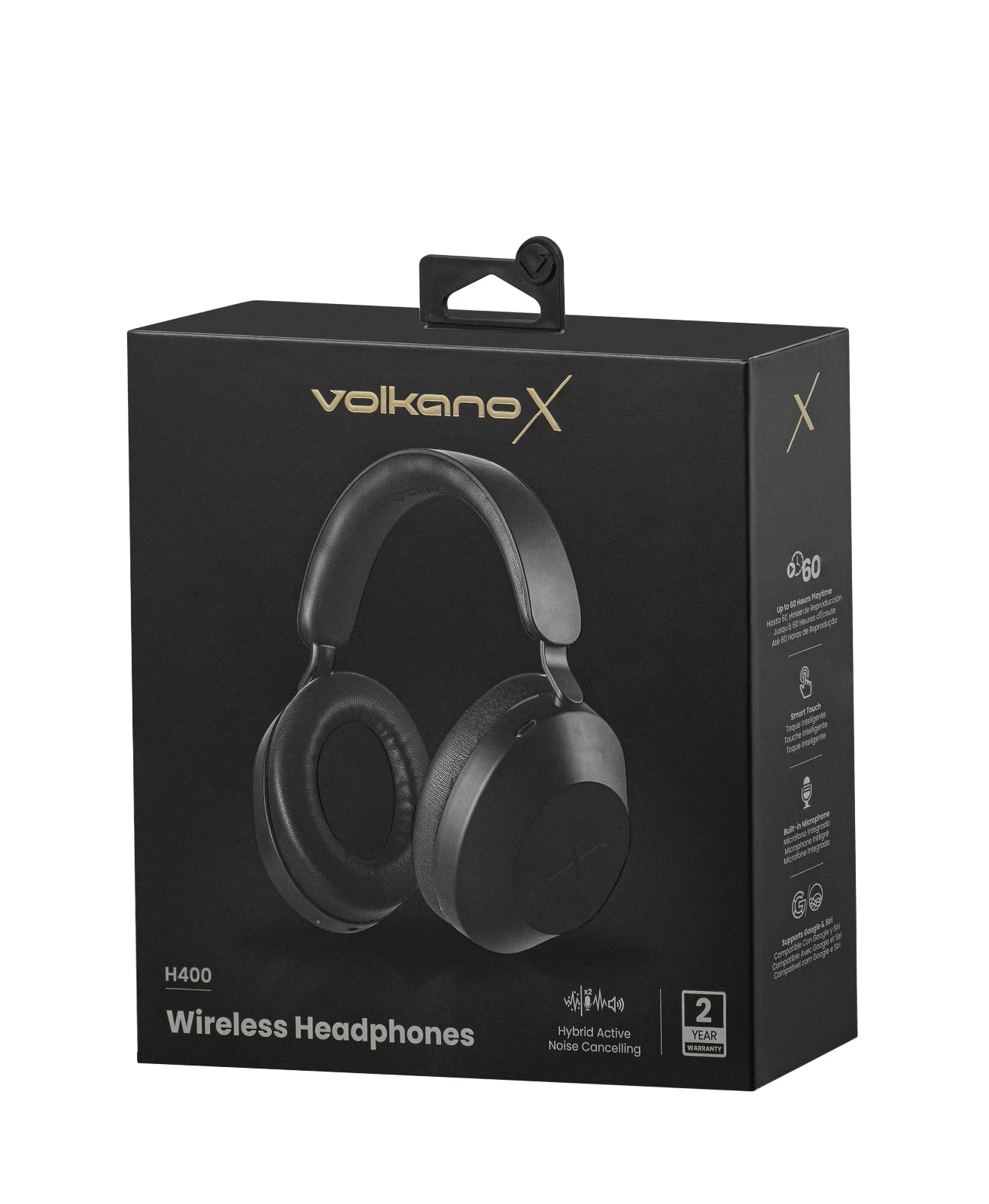 VolkanoX H400 Draadloze koptelefoon – Hybride ANC – Zwart