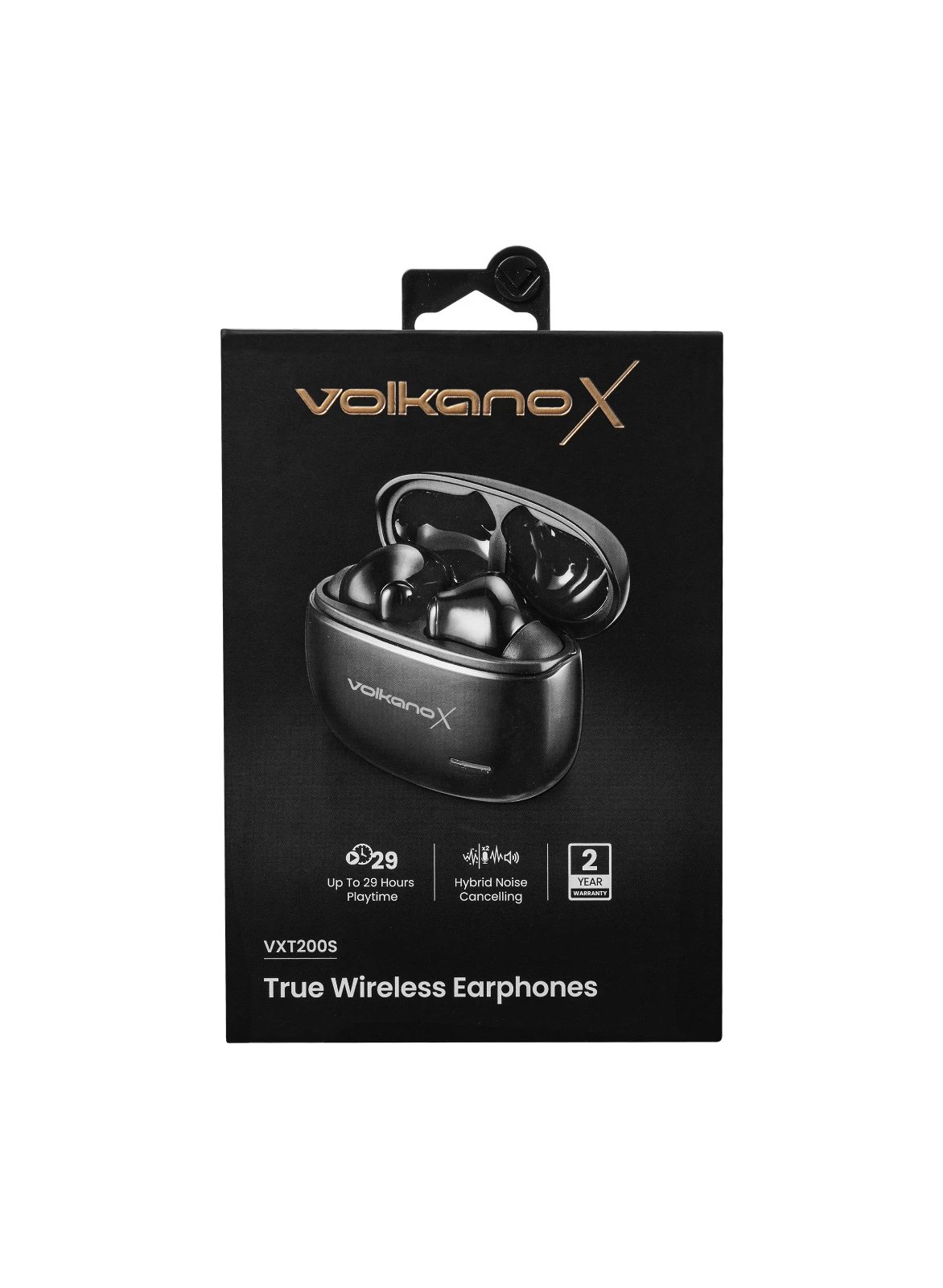 VolkanoX VXT200S Draadloze oordopjes – Hybride ANC – Zwart