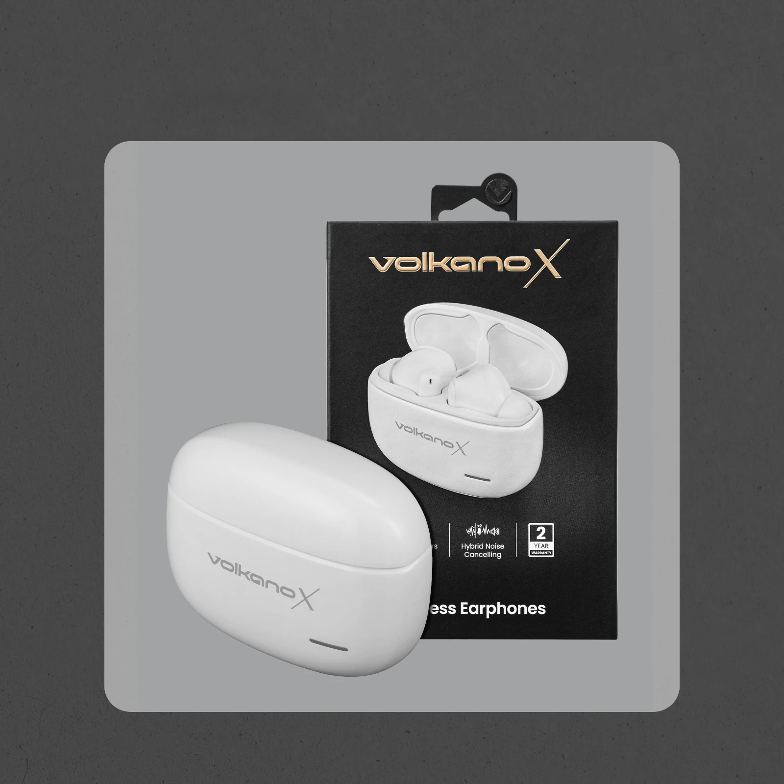 VolkanoX VXT200S Draadloze oordopjes – Hybride ANC – Wit
