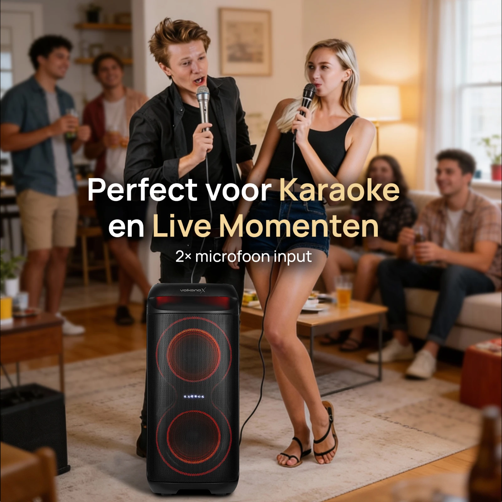 VolkanoX VXP200 Party speaker – Zwart