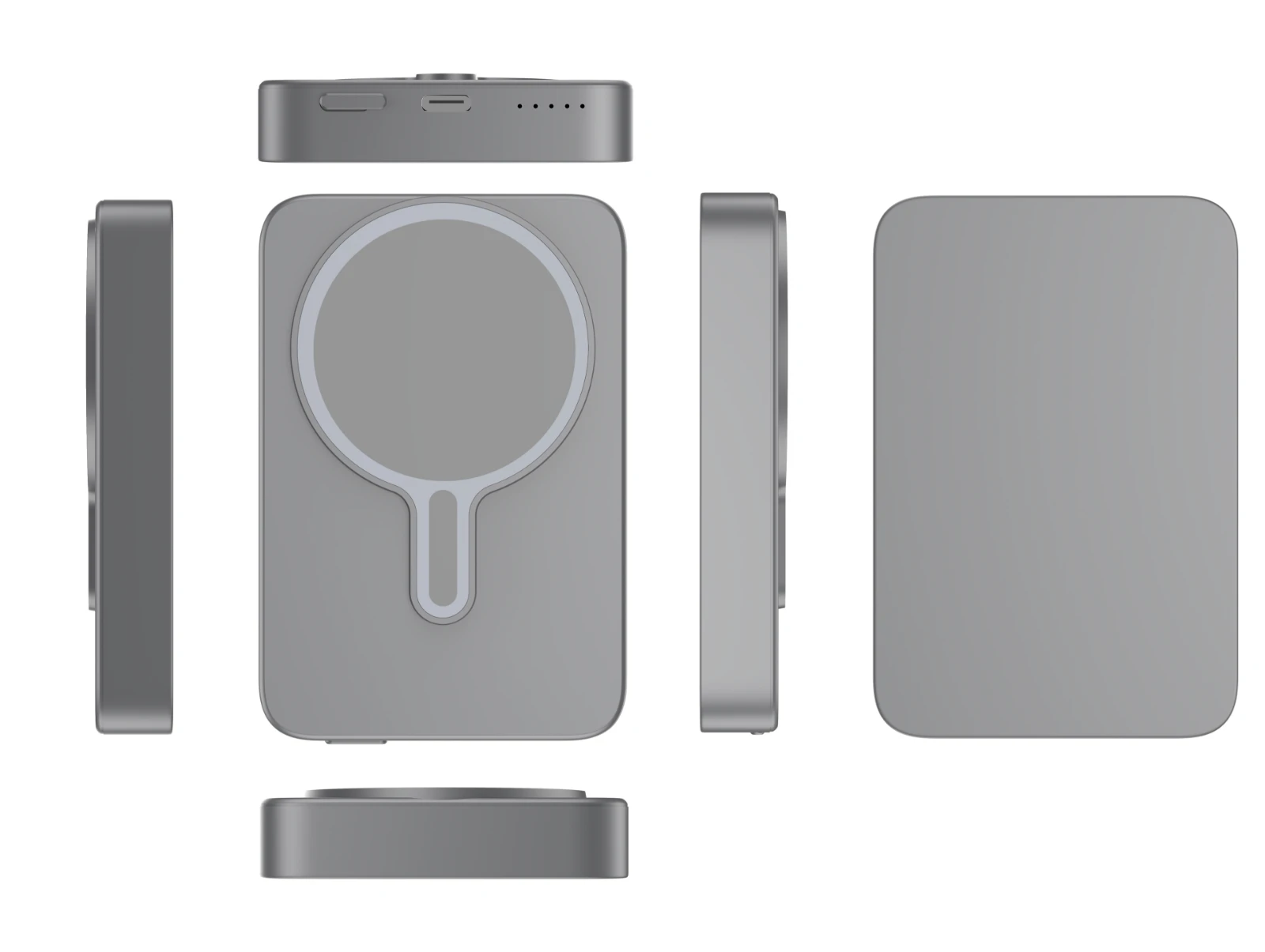 VolkanoX Ingot Powerbank – 10000 mAh – Grijs