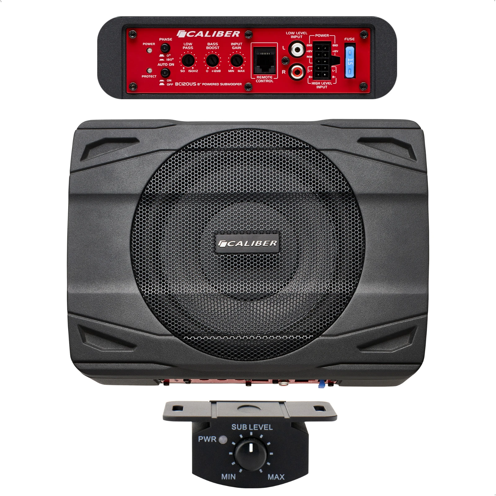 Caliber BC120US Actieve autosubwoofer – 8"