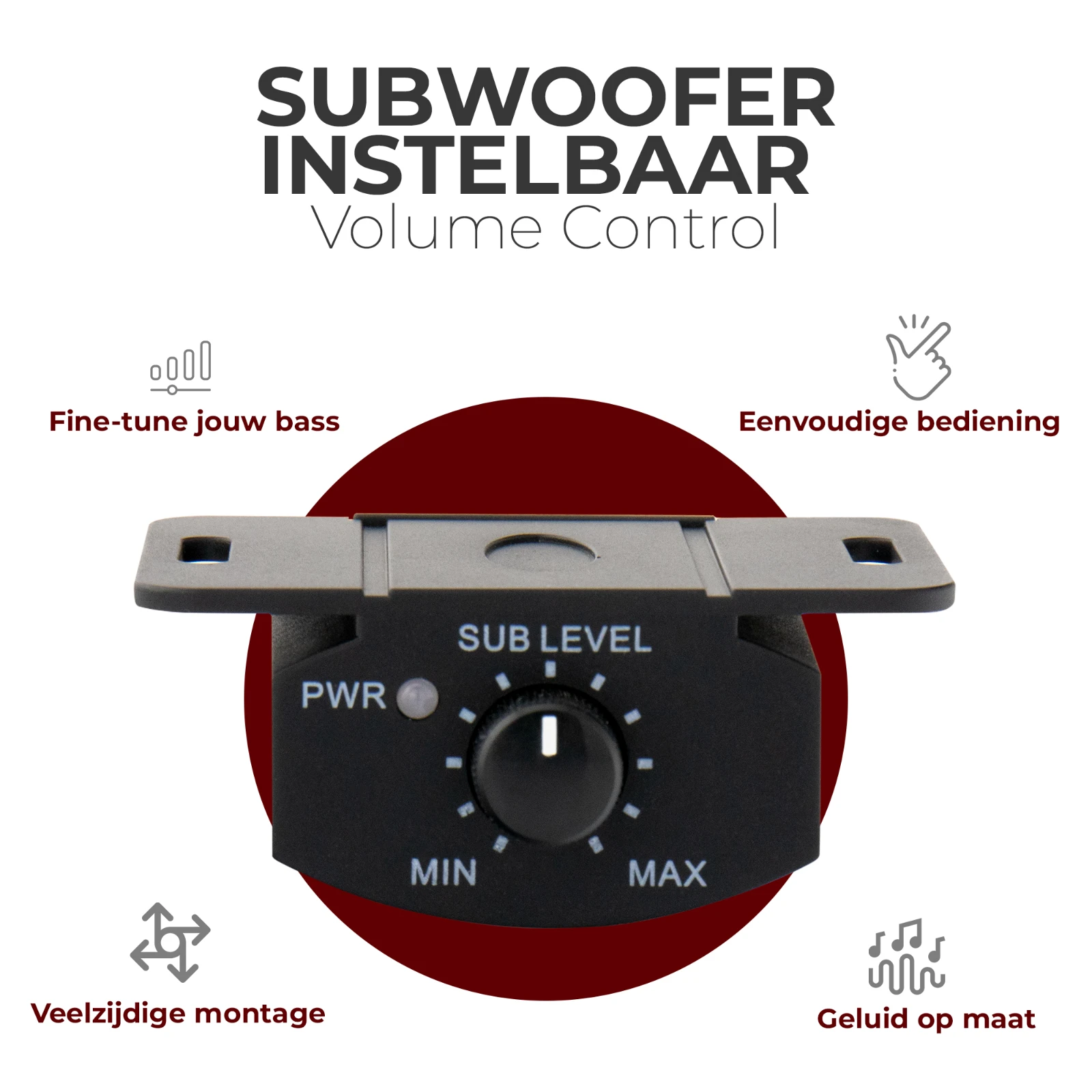 Caliber BC120US Actieve autosubwoofer – 8"