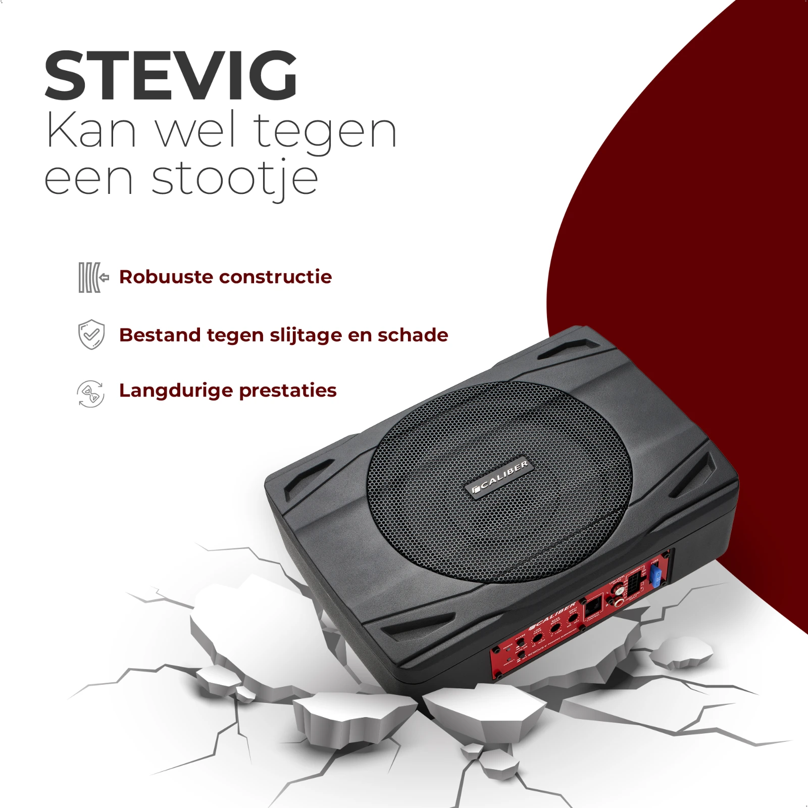 Caliber BC120US Actieve autosubwoofer – 8"