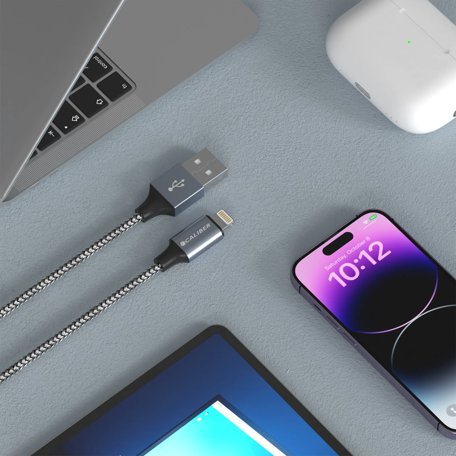 Caliber CL-UL-1PACK Oplaadkabel – USB-A → Lightning – 1 m