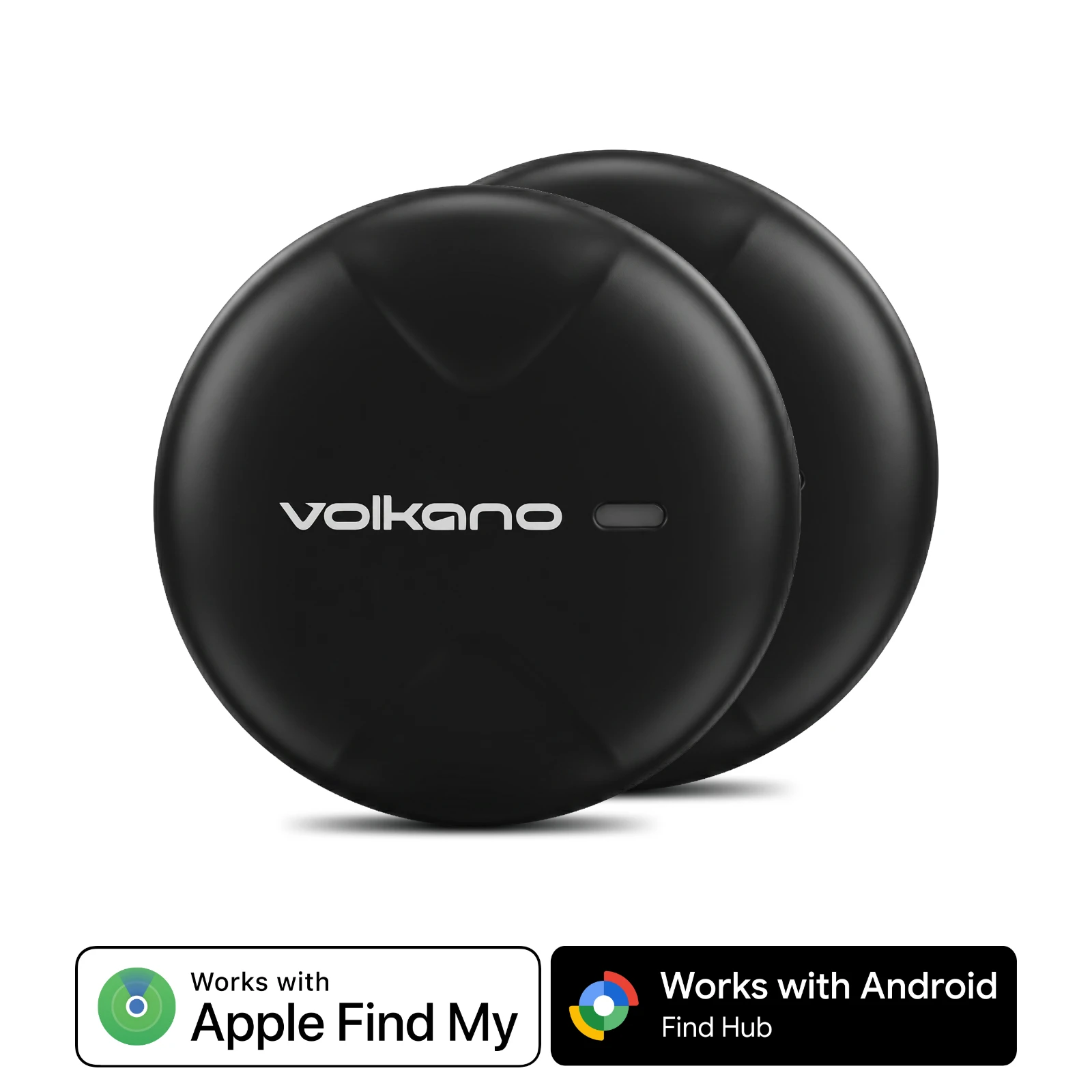 Volkano TagTrace Duo Bluetooth tracker – 2 stuks – Zwart