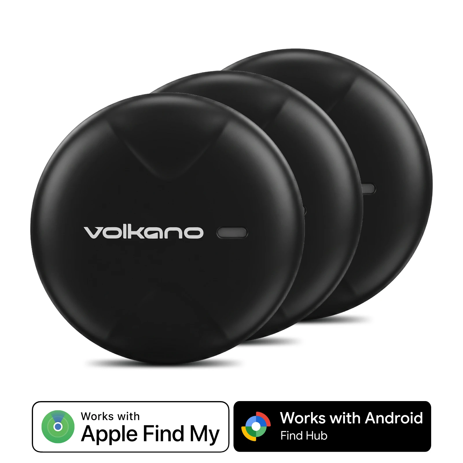 Volkano TagTrace Duo Bluetooth tracker – 3 stuks – Zwart